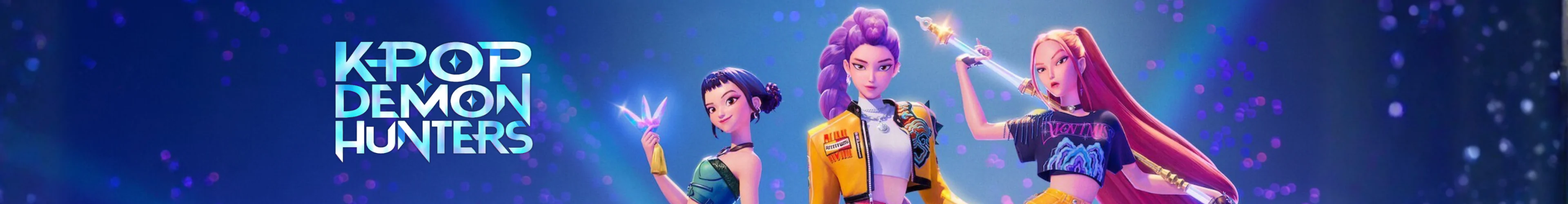 KPop Demon Hunters produse banner