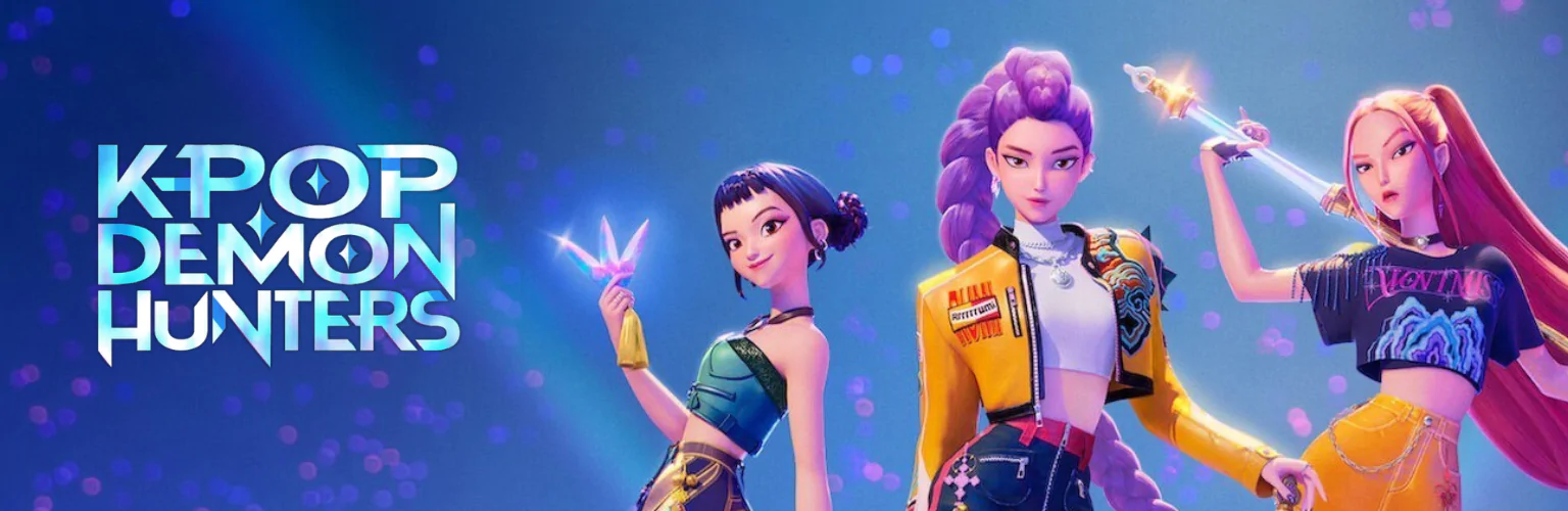 KPop Demon Hunters produse banner mobil