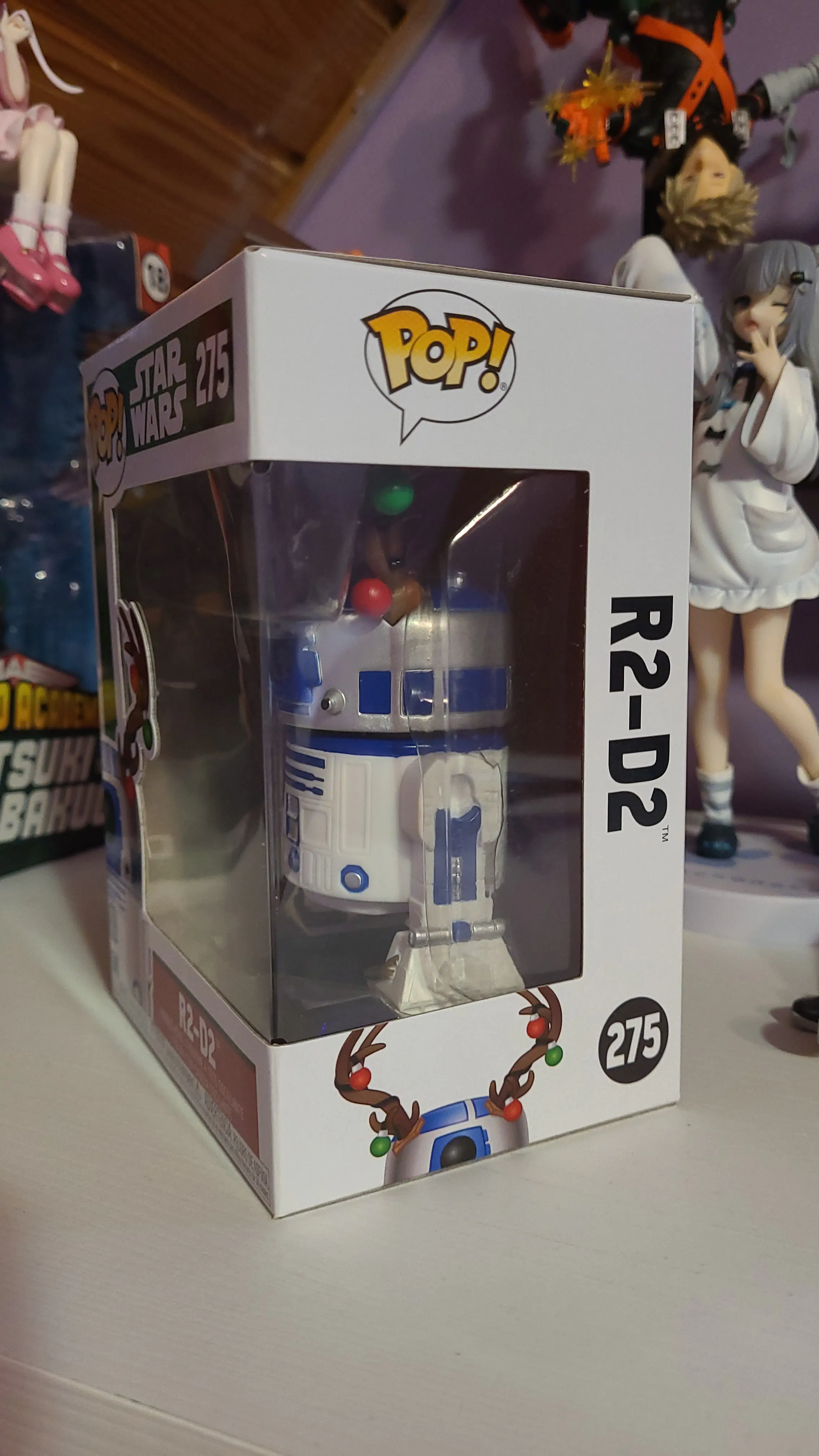 figurina POP Star Wars Holiday R2-D2 cu coarne poza produsului