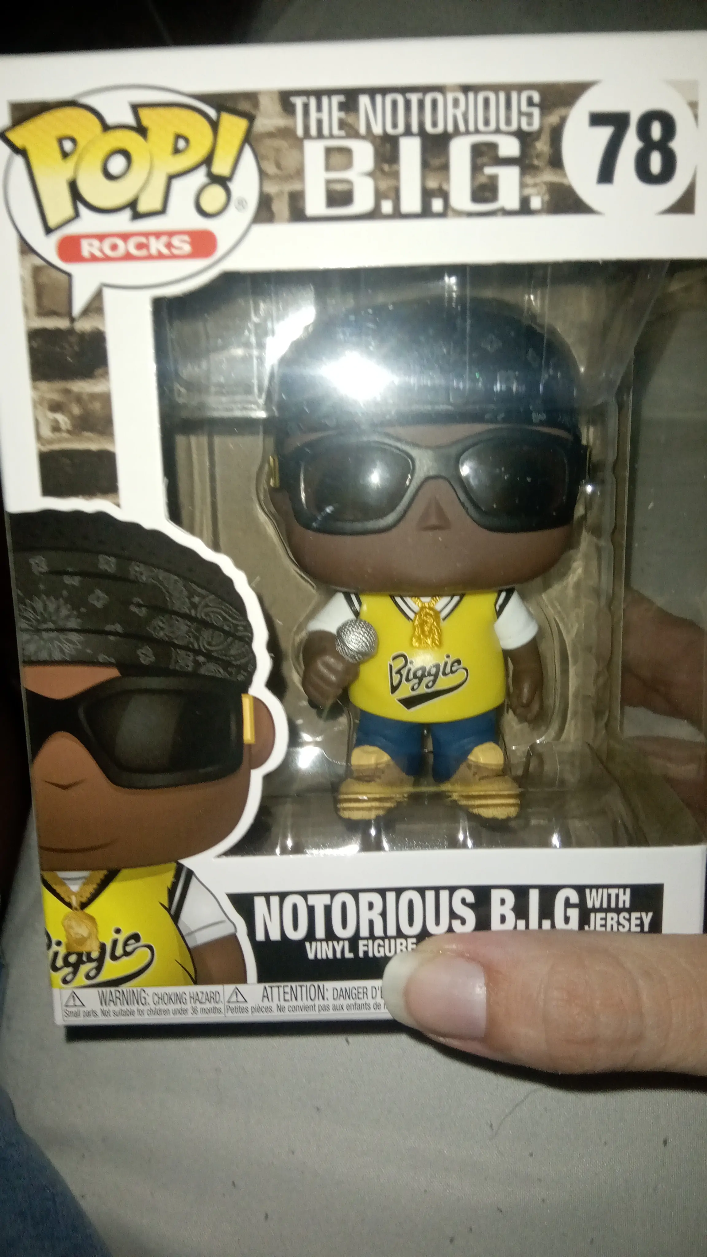 Notorious B.I.G. Figurina Vinil POP! Rocks Notorious B.I.G. (Jersey) 9 cm poza produsului