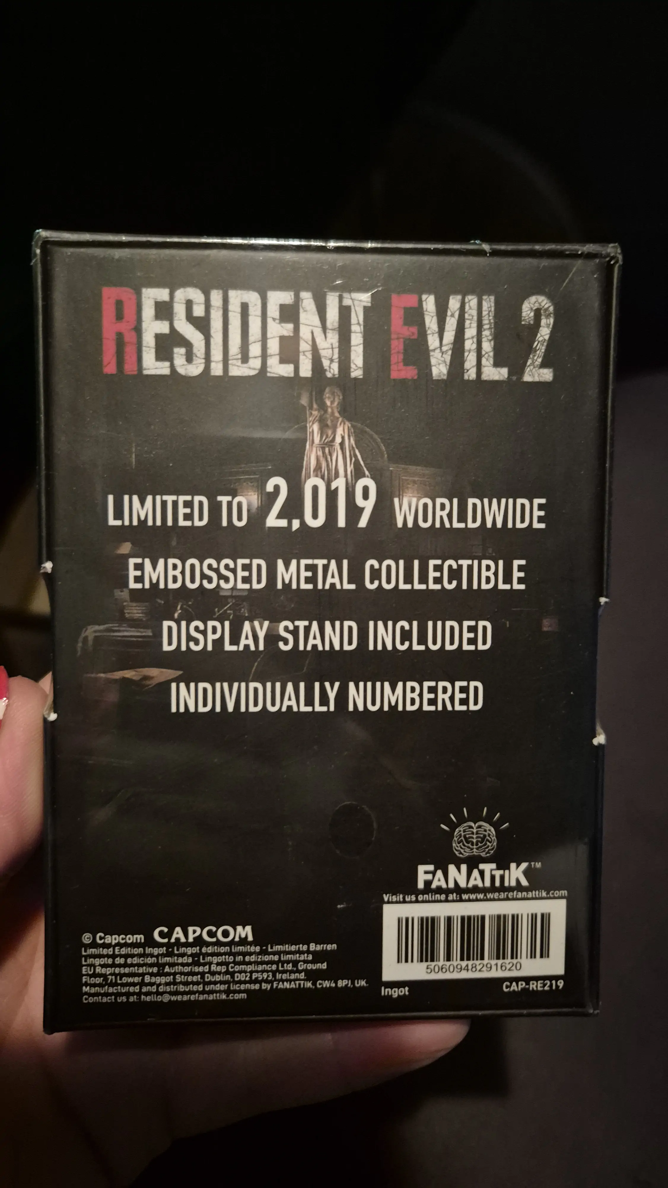 Resident Evil 2 lingou colecționabil Leon S. Kennedy Limited Edition poza produsului