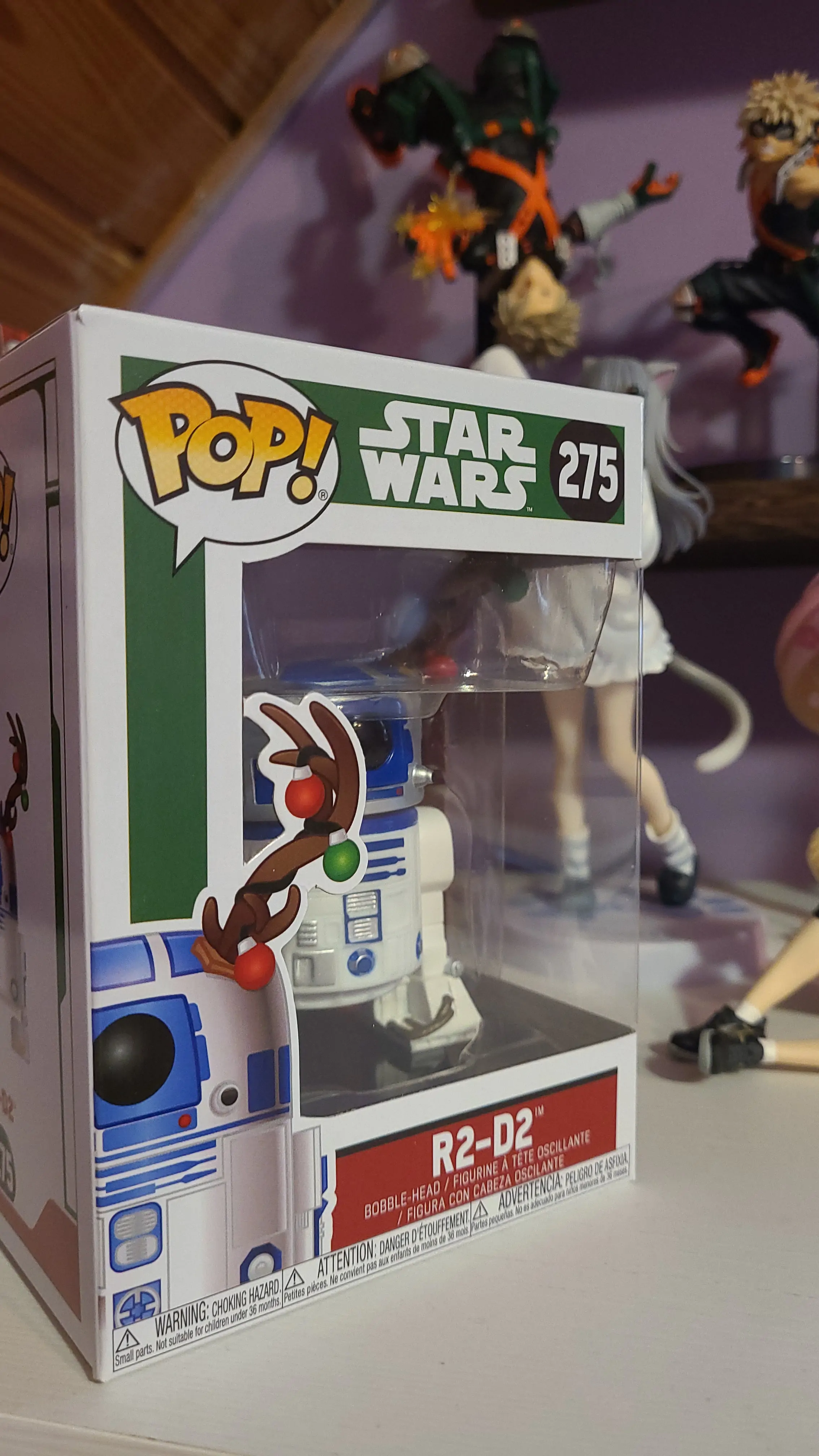 figurina POP Star Wars Holiday R2-D2 cu coarne poza produsului