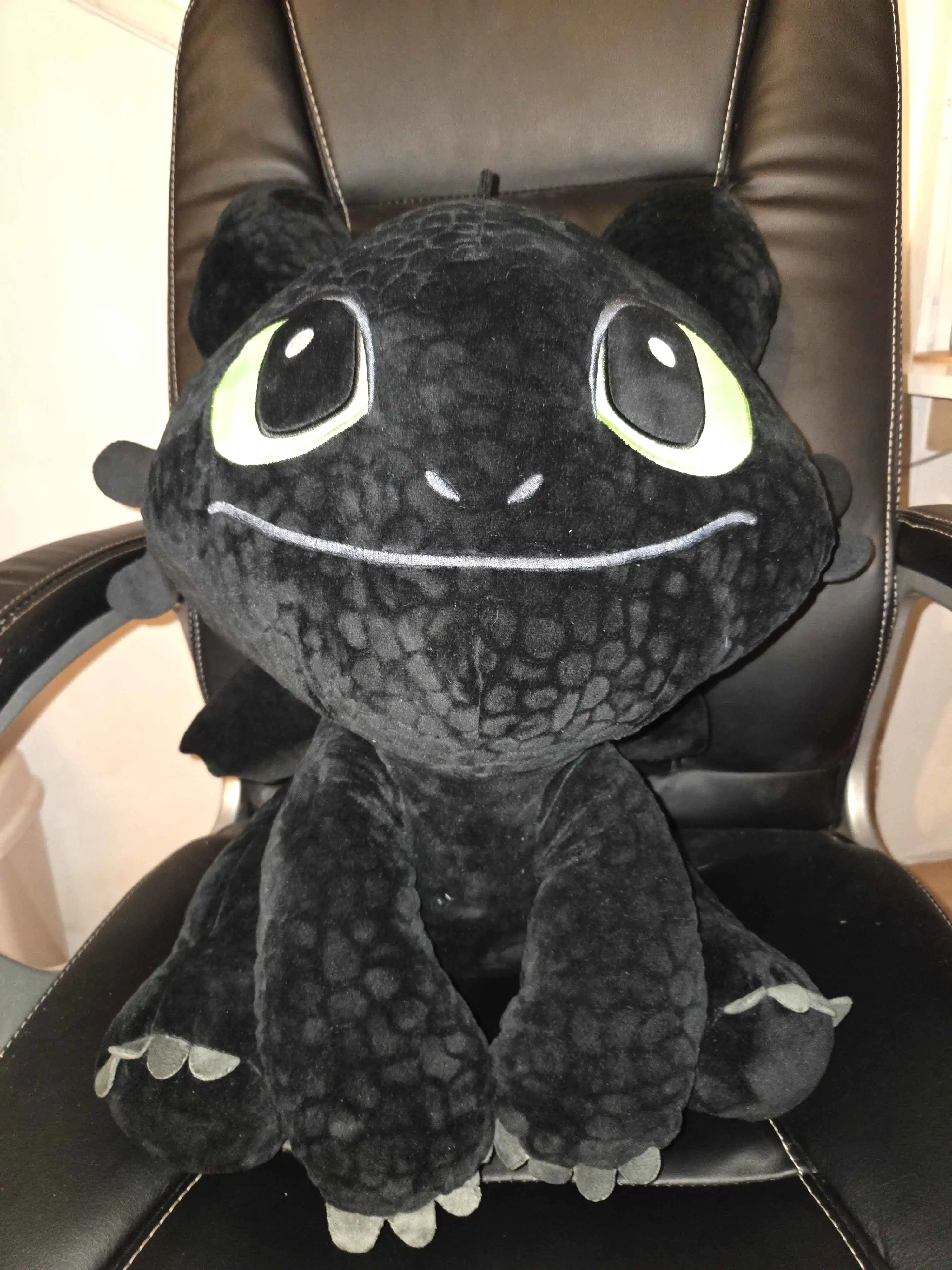 Figurină de pluș How to Train Your Dragon Toothless Open Eyes Version 60 cm poza produsului