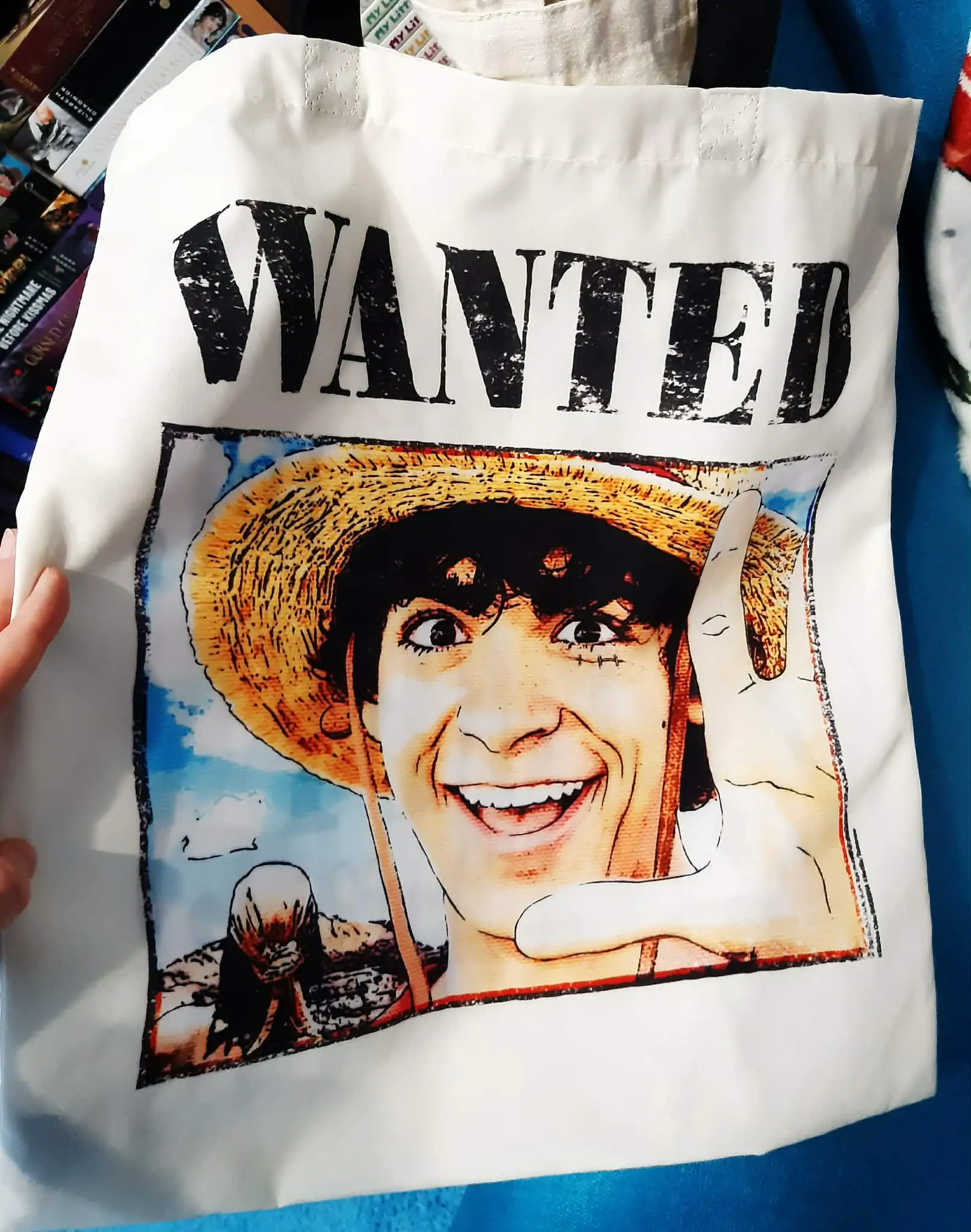 Geantă Tote One Piece Wanted Luffy poza produsului