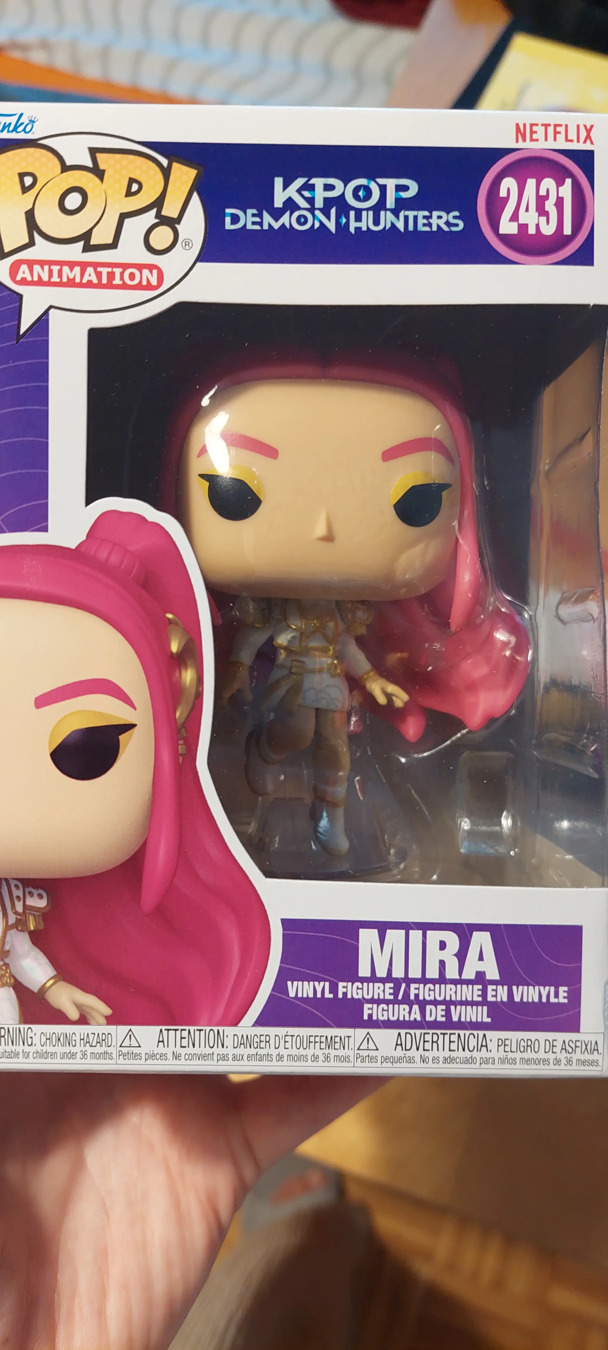 KPop Demon Hunters Funko POP! Figurina de vinil de animatie Mira 9 cm poza produsului