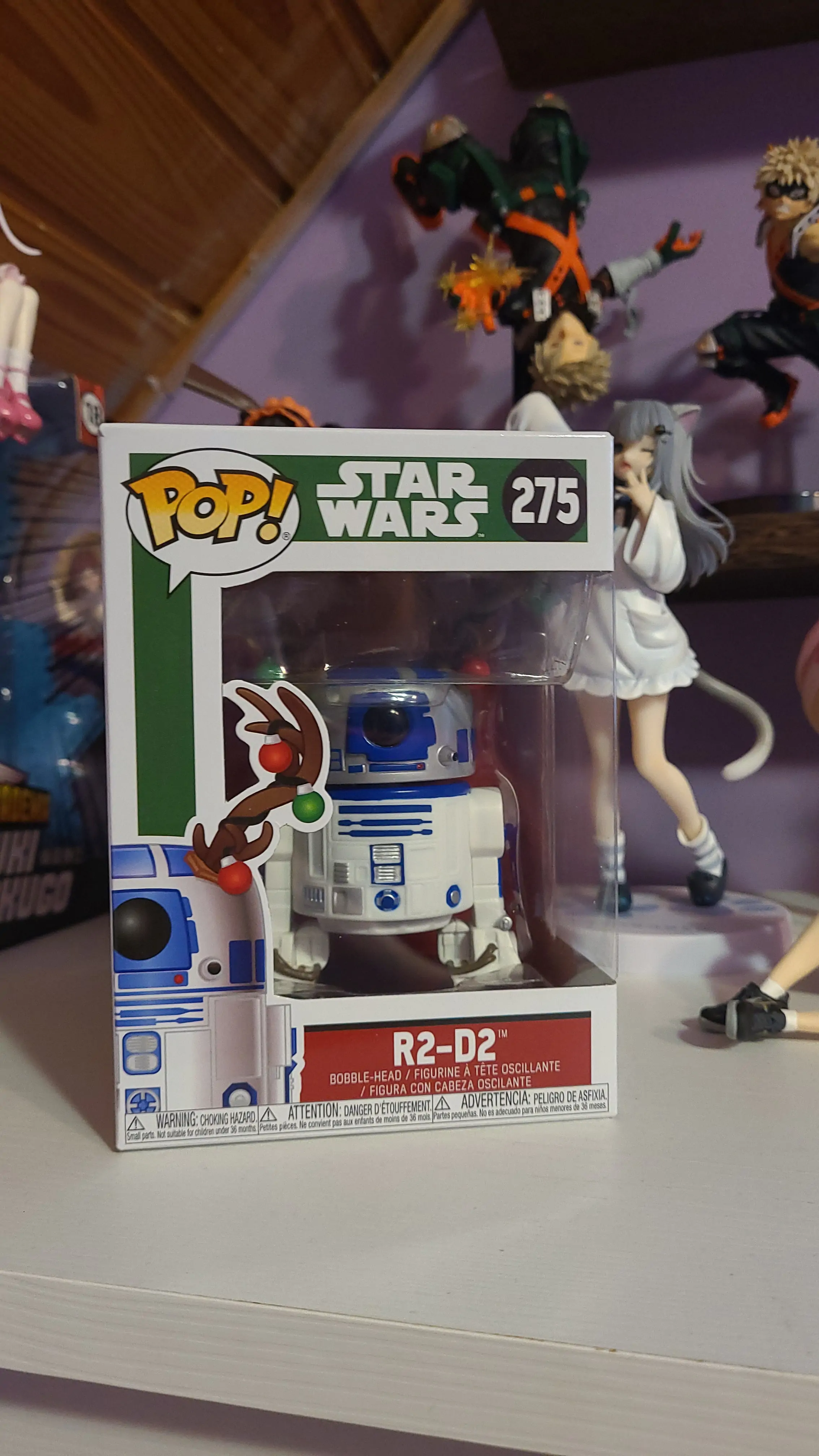 figurina POP Star Wars Holiday R2-D2 cu coarne poza produsului