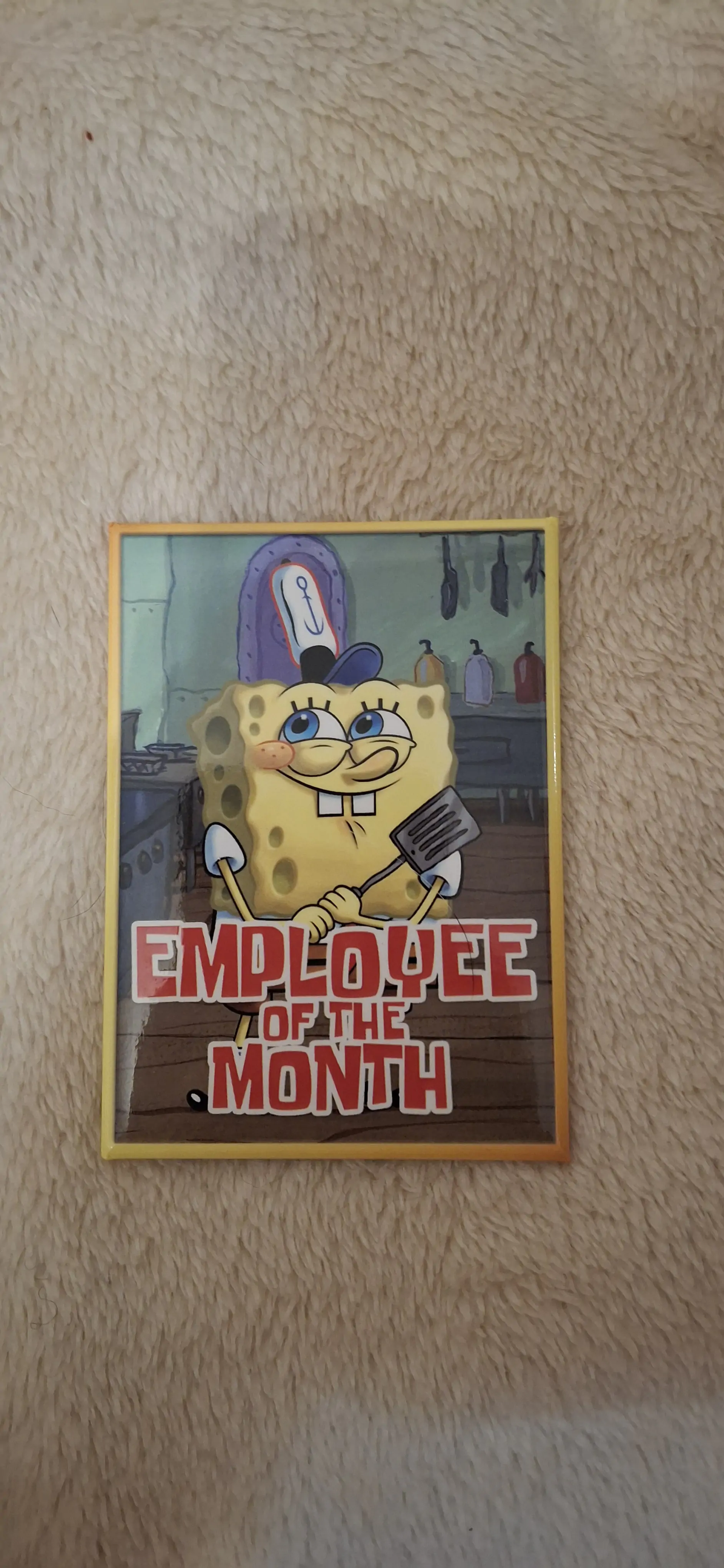 SpongeBob SquarePants Employee of the Month Magnet poza produsului