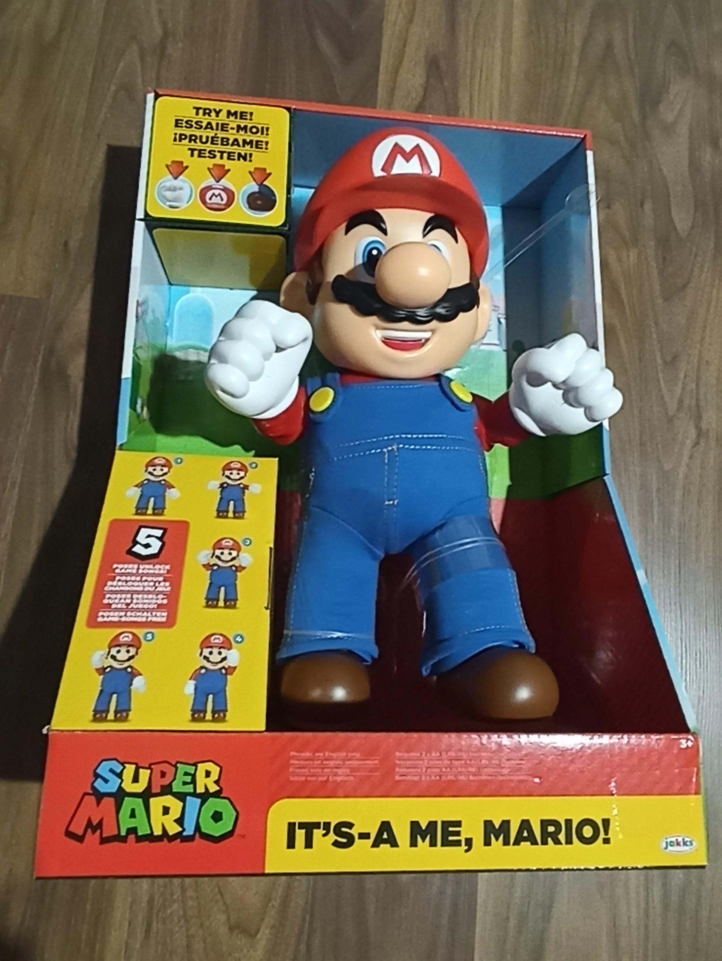 Figurină de acțiune vorbitoare World of Nintendo It's-A Me! Mario 30 cm poza produsului