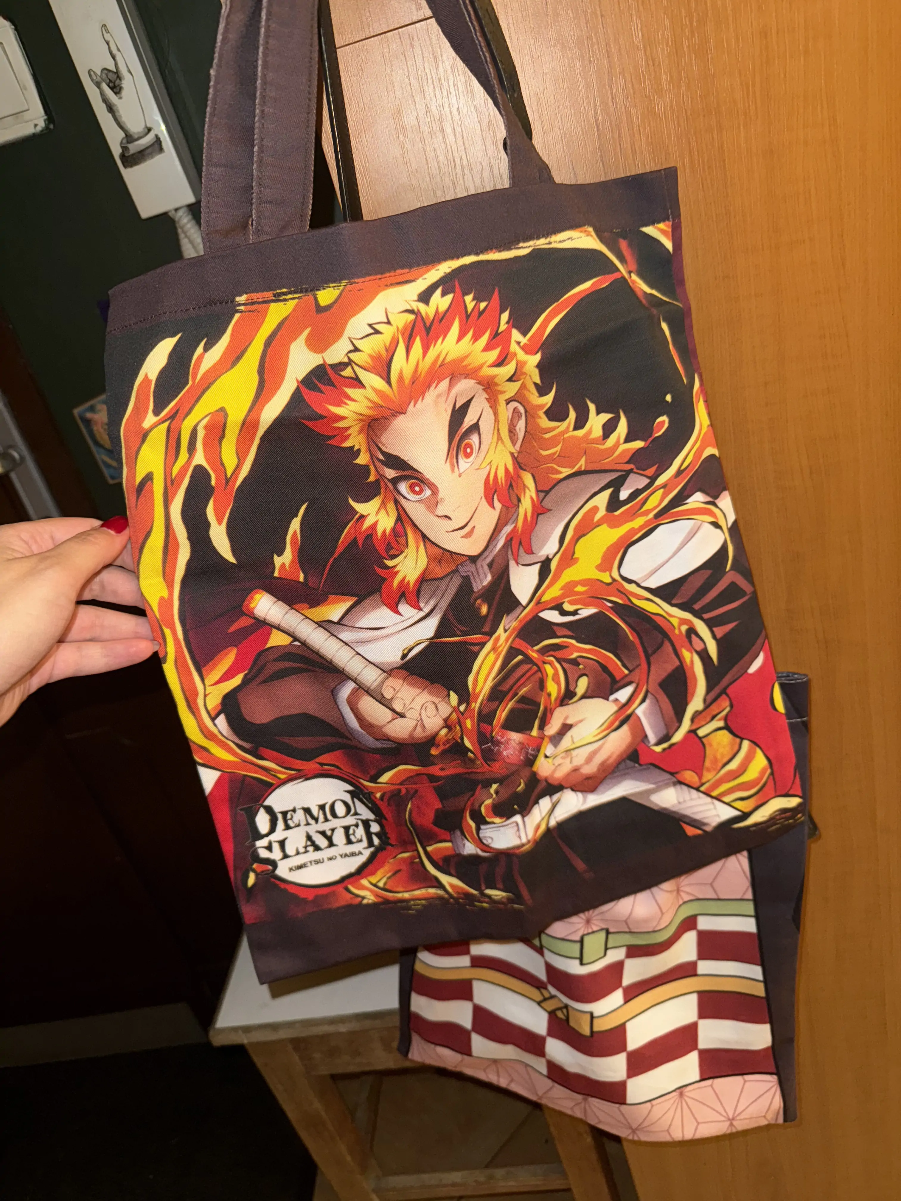 Demon Slayer: Kimetsu no Yaiba Geantă Tote Kyojuro Rengoku poza produsului