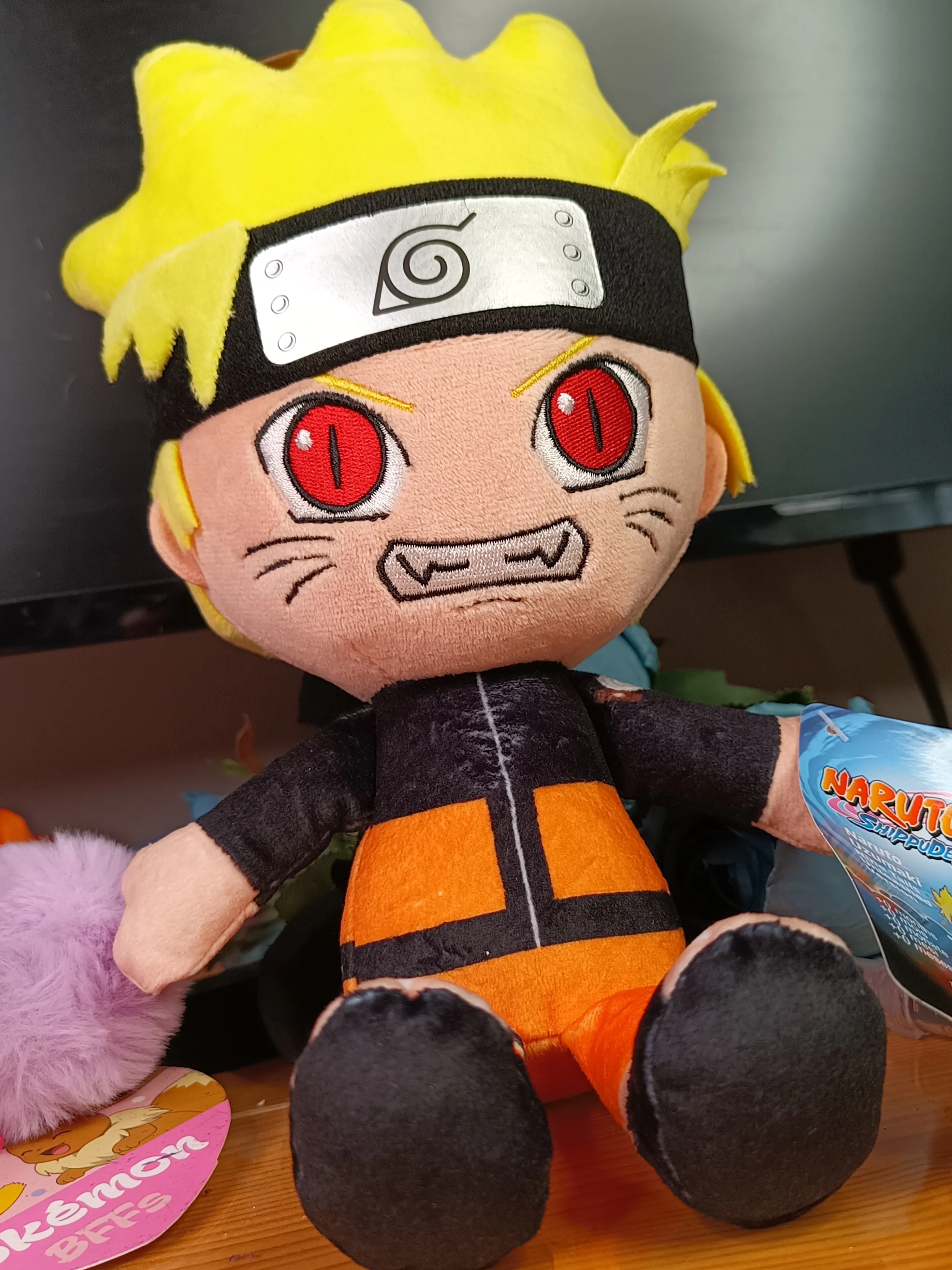 Figurină de pluș Naruto Shippuden Cuteforme Naruto Uzumaki Nine Tails Unleashed Version 29 cm poza produsului
