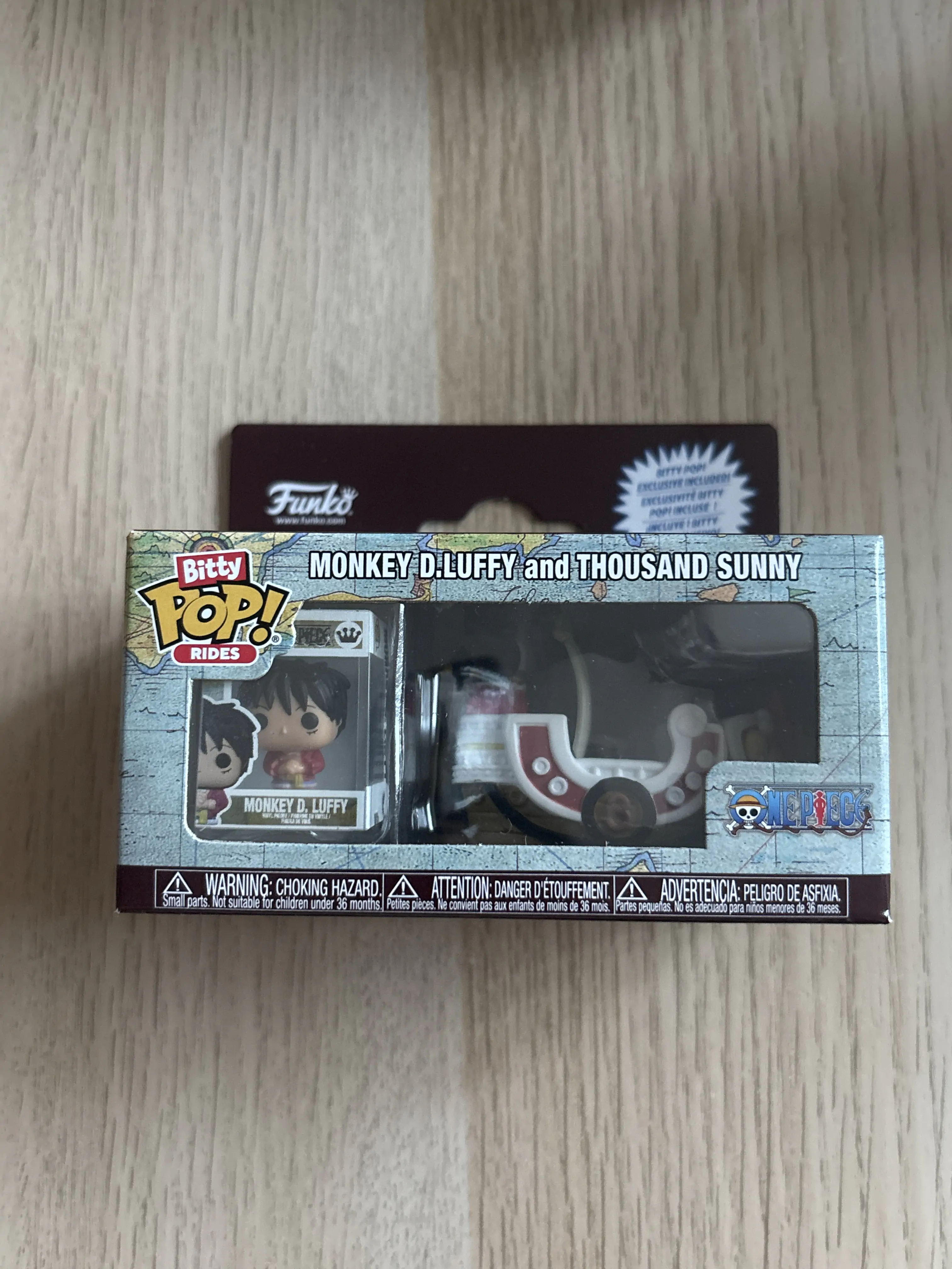 Figurina Funko POP micuta Bitty Ride One Pice Monkey D.Luffy si Thousand Sunny poza produsului