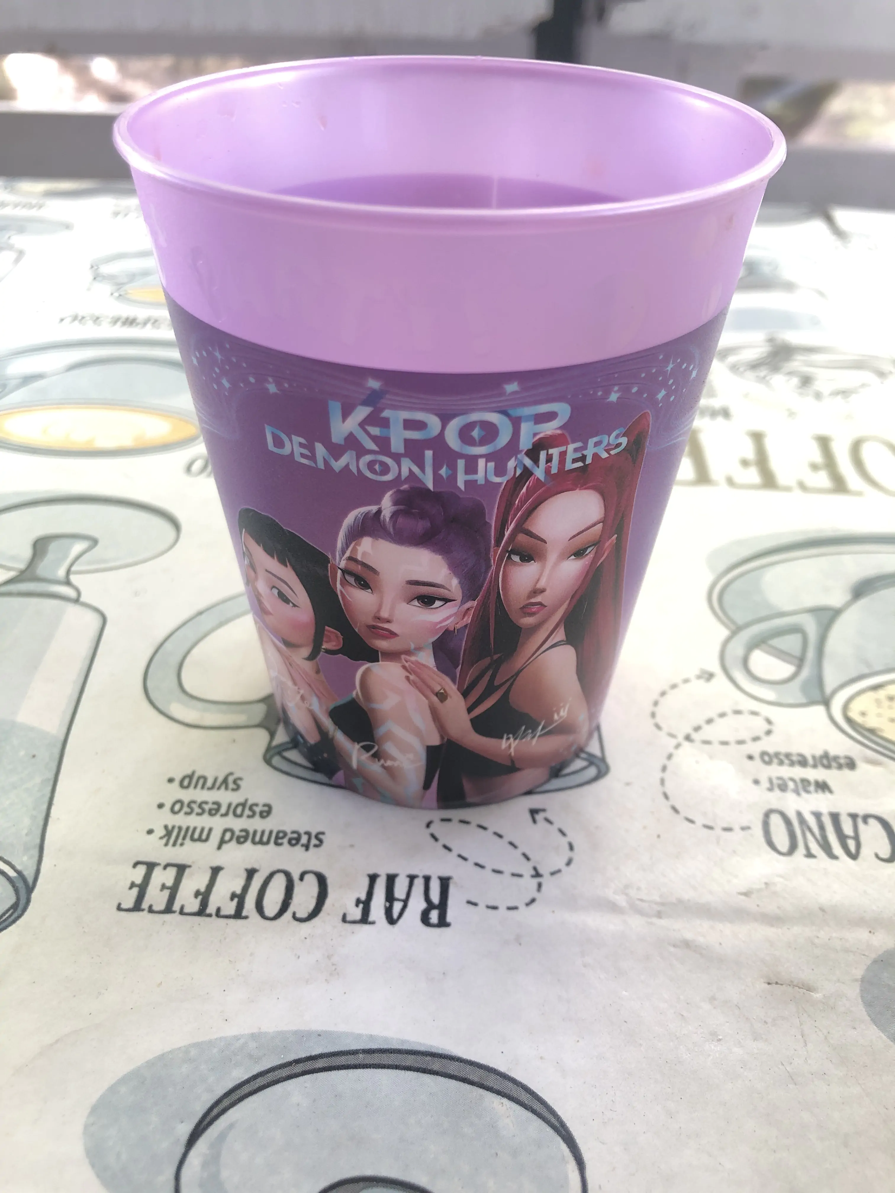 K-pop Demon Hunters Set 4 pahare de plastic, 250 ml poza produsului