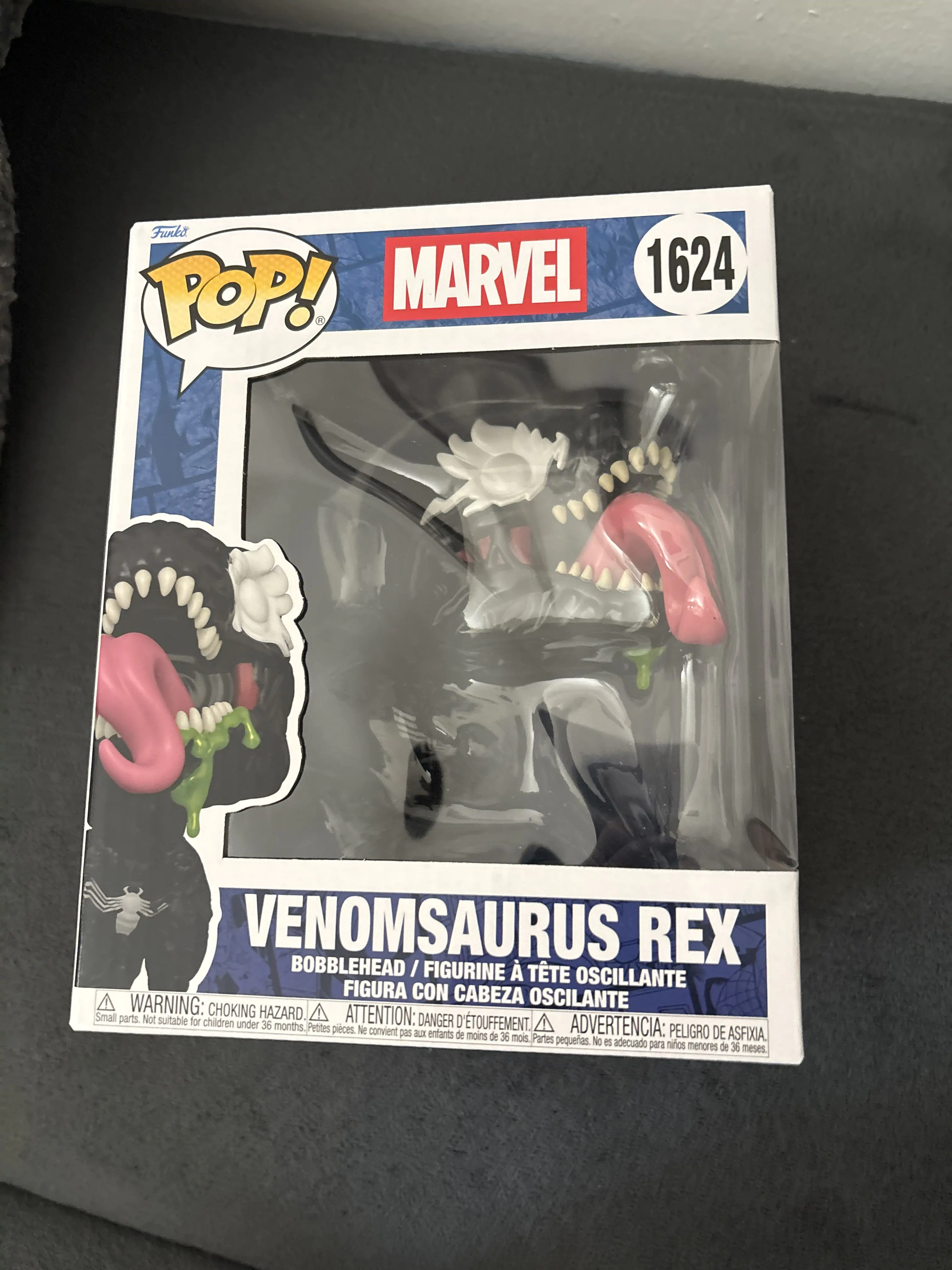 Figurina Funko POP Super Marvel Venomsaurus Rex poza produsului