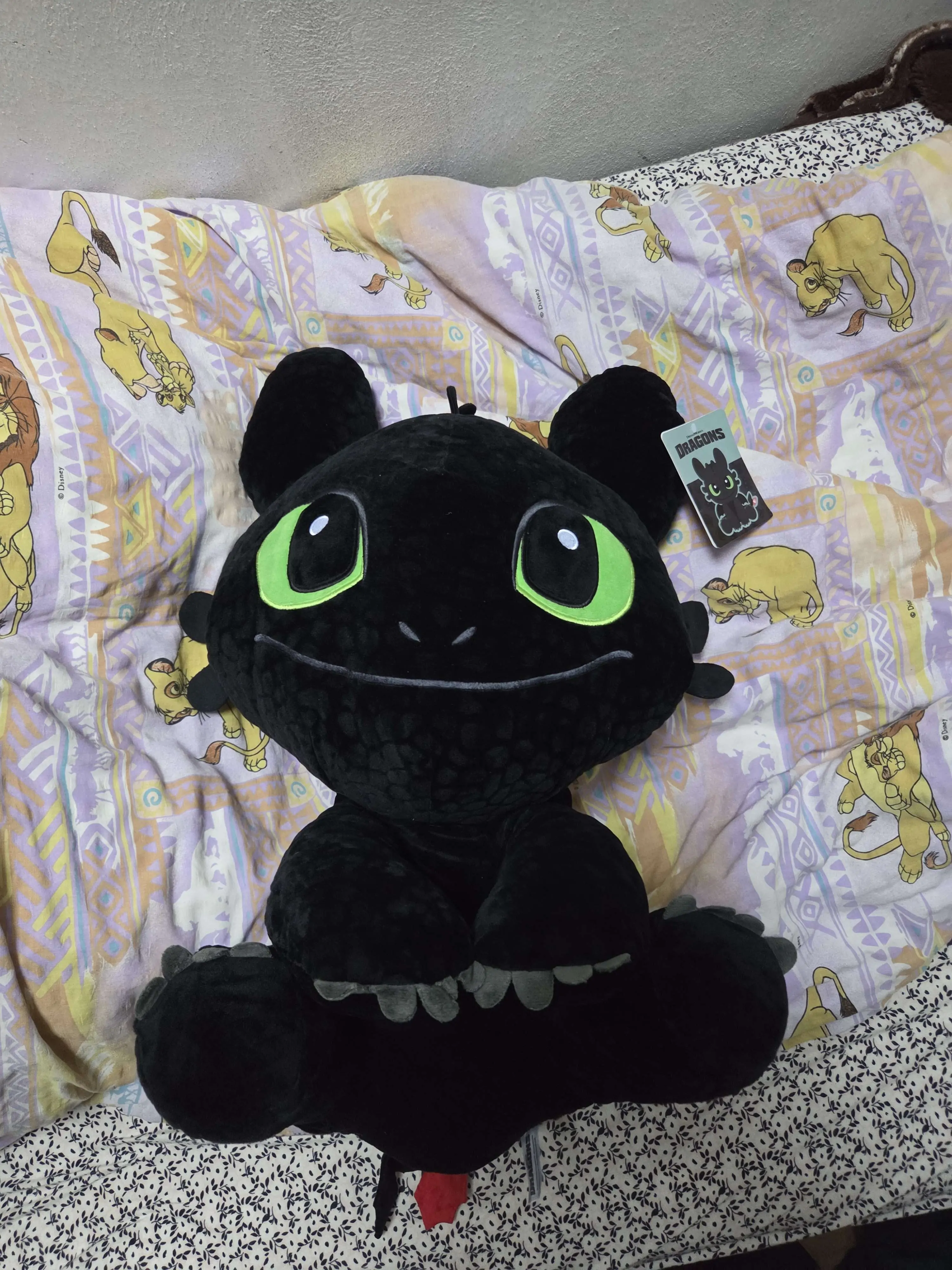 Figurină de pluș How to Train Your Dragon Toothless Open Eyes Version 60 cm poza produsului