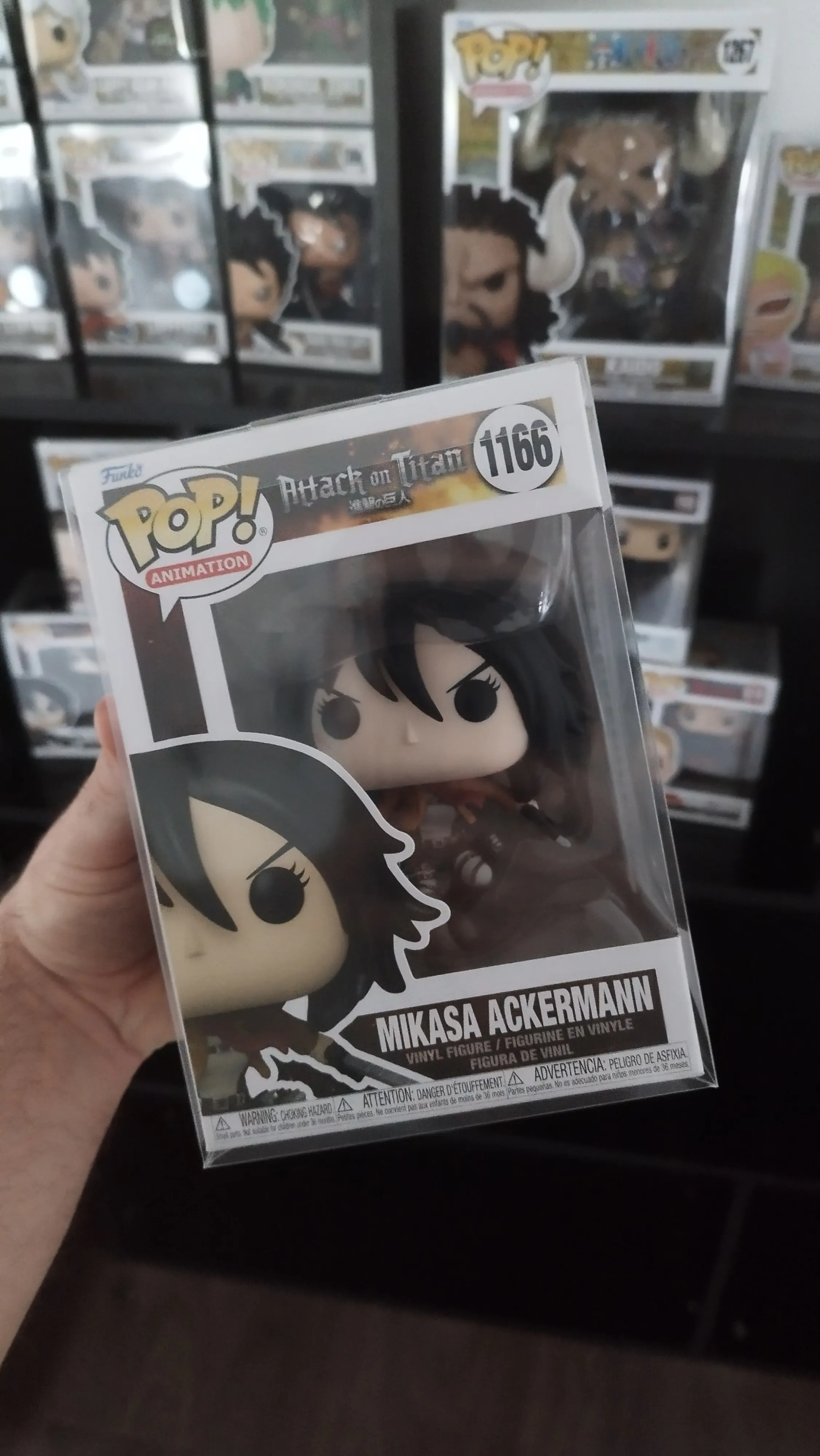 Attack on Titan POP! Animation Figurina de Vinil Mikasa Ackerman cu Săbii 9 cm poza produsului