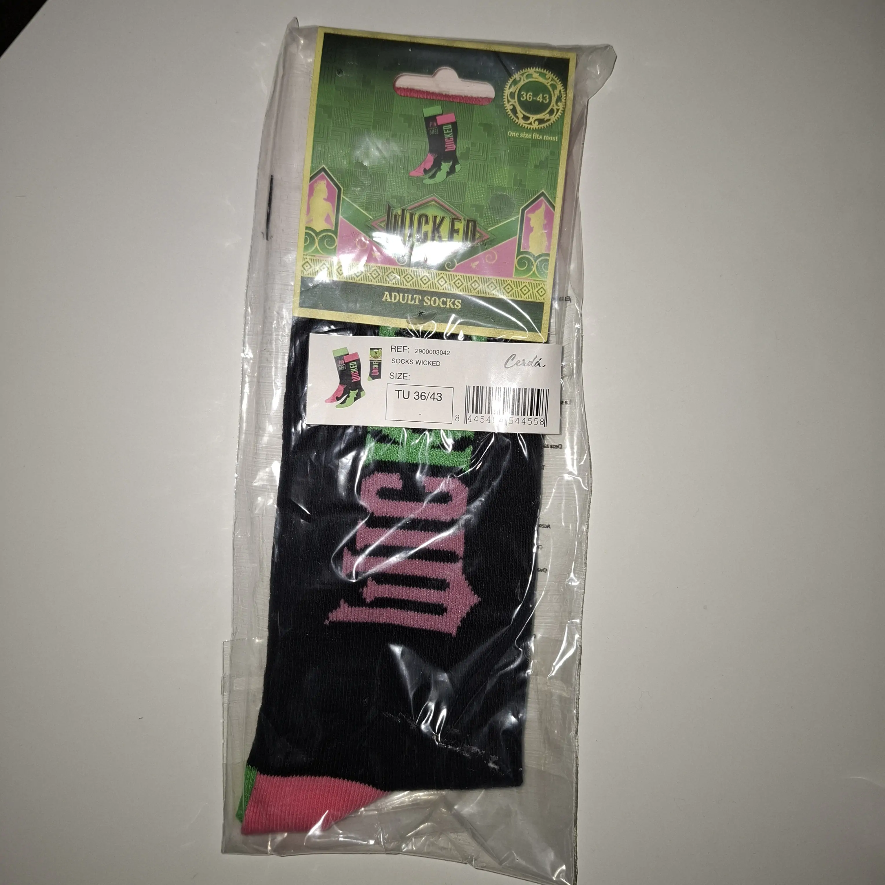Șosete Wicked Socks Pink goes good with Green 36-43 poza produsului