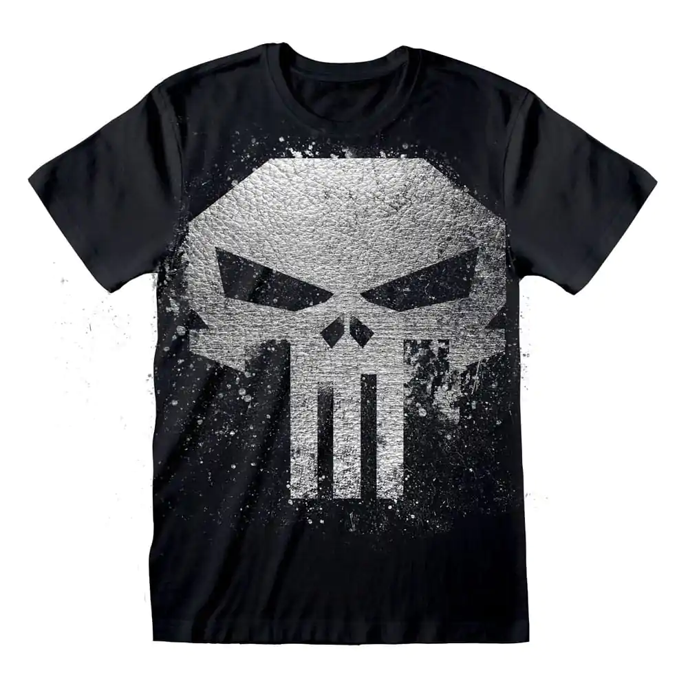 Tricou Punisher Skull cu Cerneală Metalică poza produsului