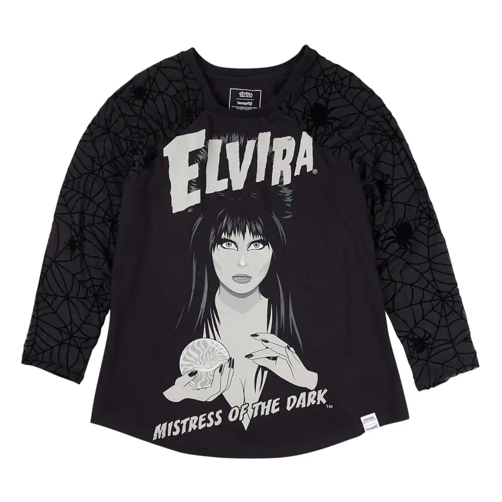 Elivira by Loungefly Tricou Unisex Shirred Raglan poza produsului