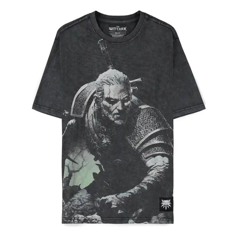 The Witcher Wild Hunt Tricou Geralt Washed poza produsului