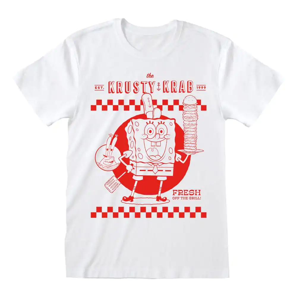 SpongeBob Squarepants T-Shirt Krusty Krab Albă poza produsului