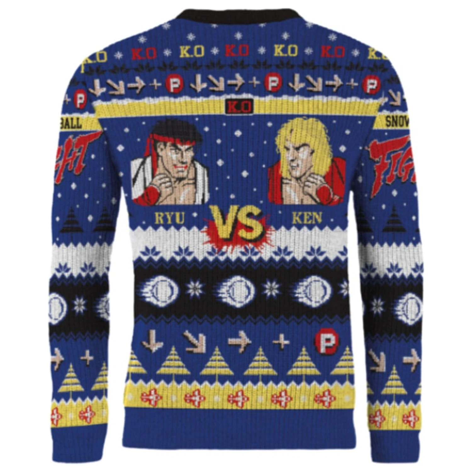 Street Fighter Christmas Sweater Ryu si Ken poza produsului