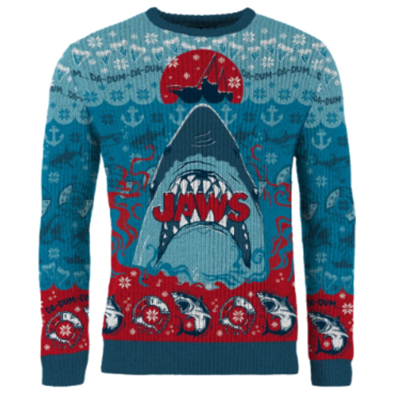 Jaws Pulover de Crăciun Jaws poza produsului