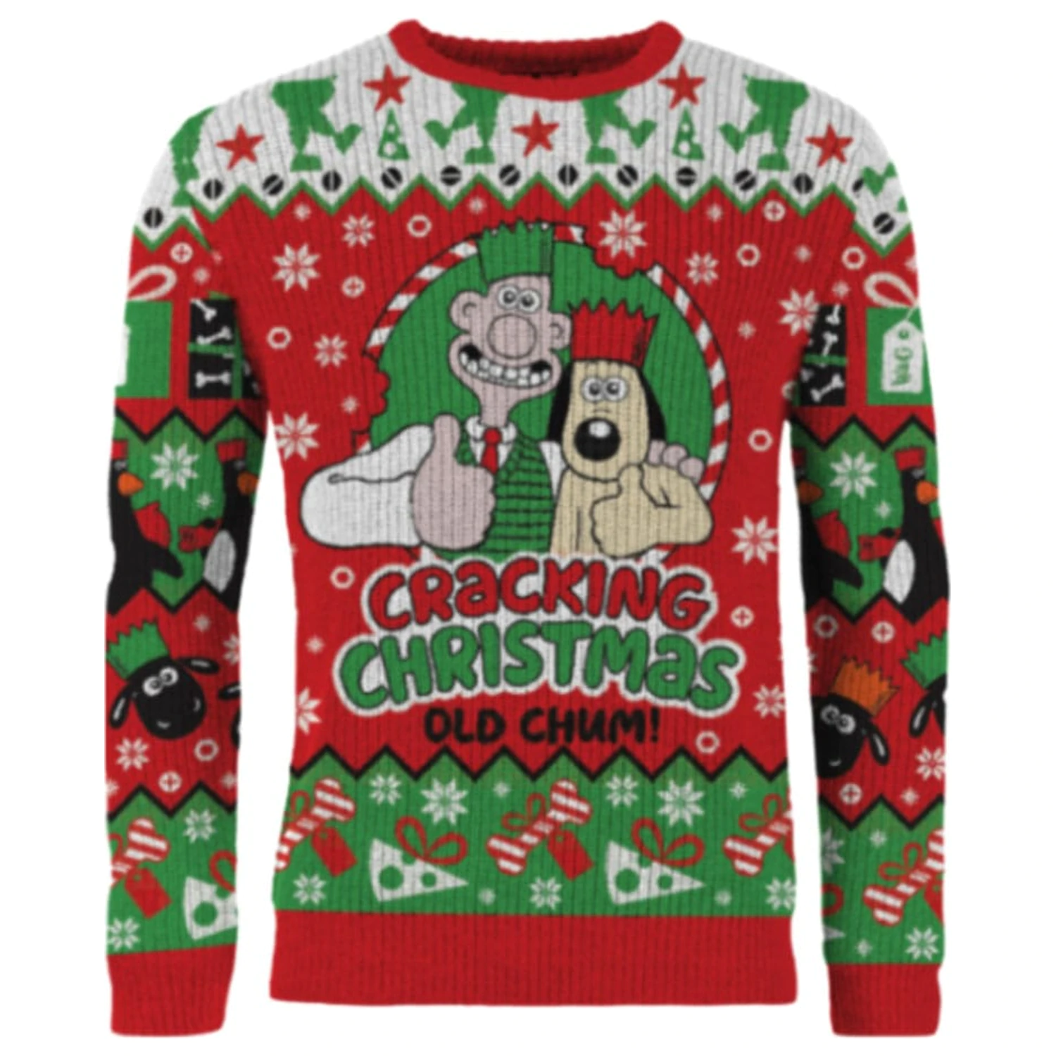 Wallace & Gromit Pulover de Crăciun Cracking Christmas Old Chum! poza produsului