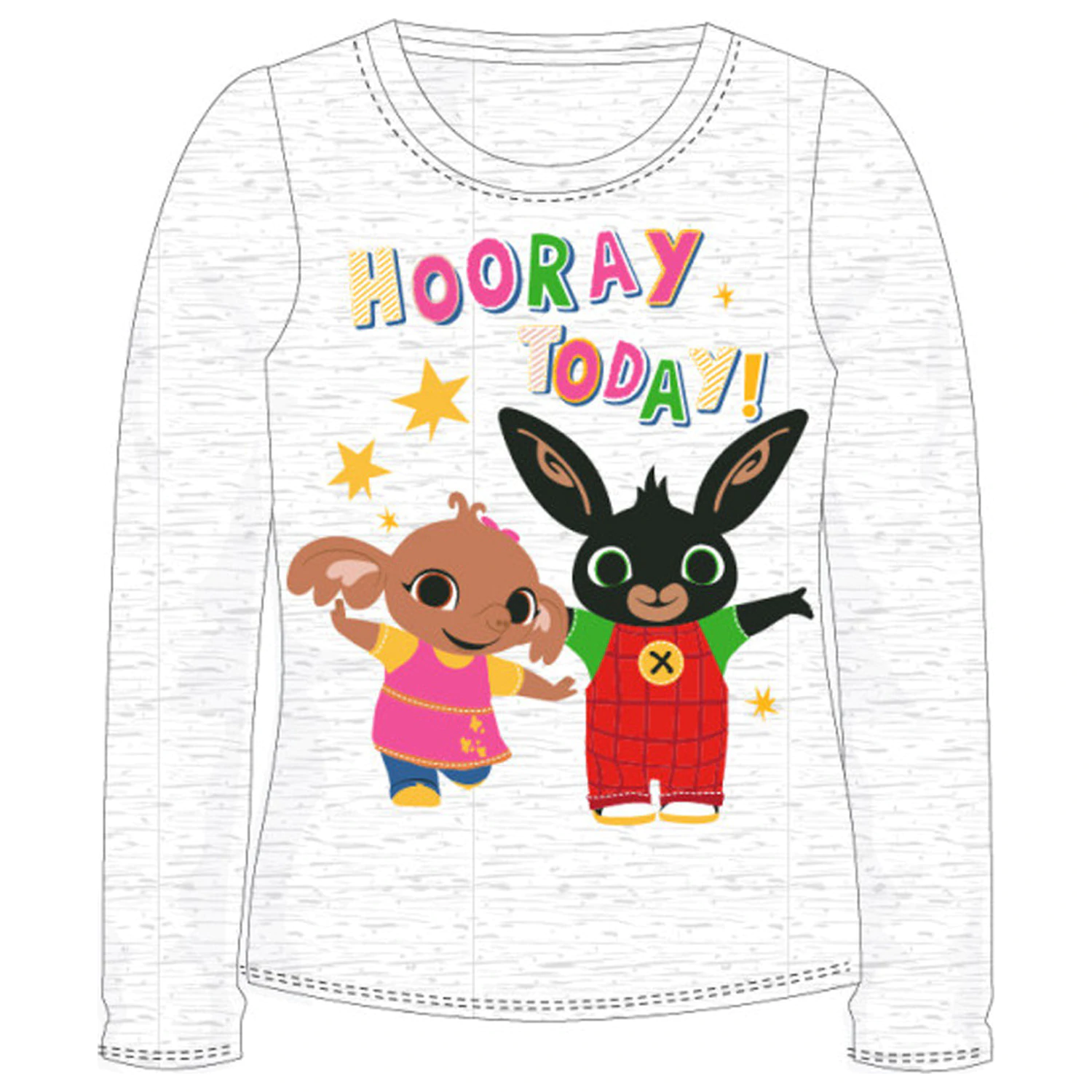 Tricou cu mânecă lungă Bing Hooray Grey pentru copii poza produsului