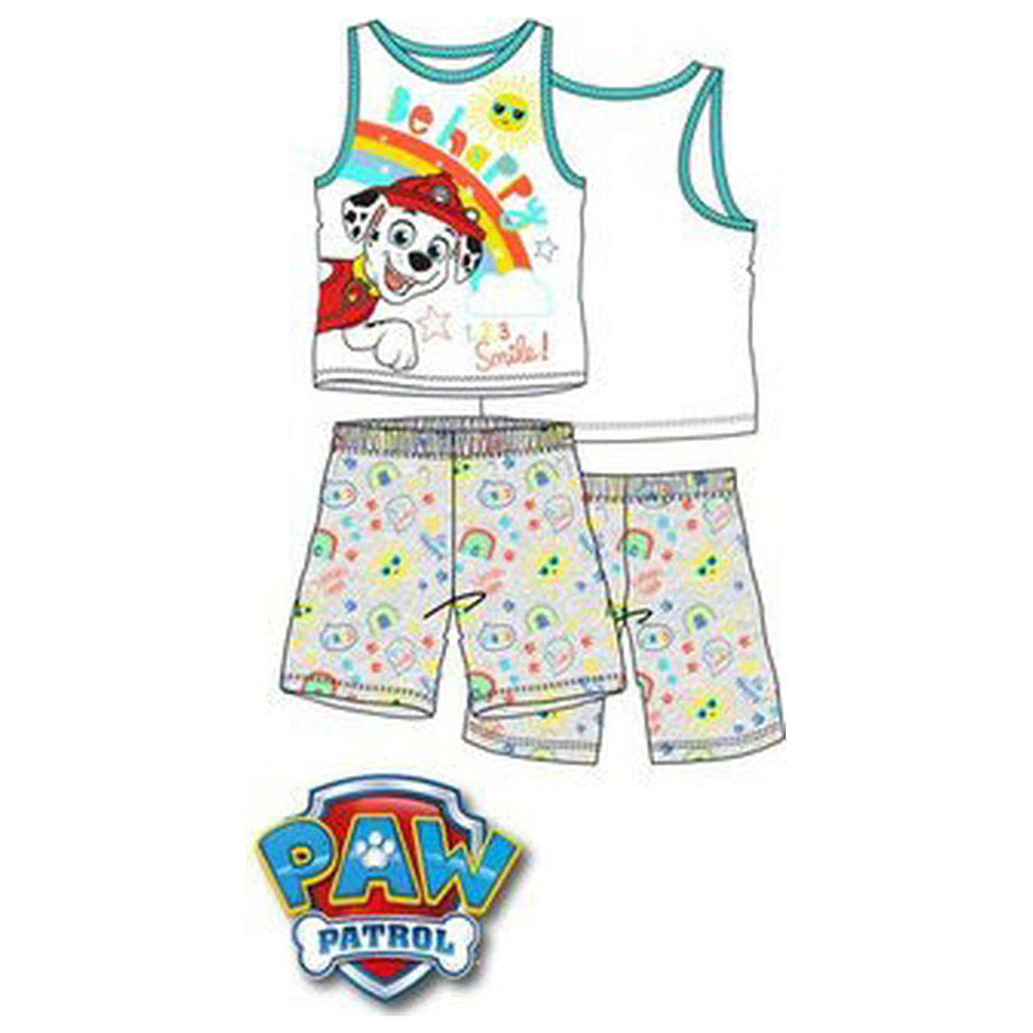 Paw Patrol Be Happy Copii Scurti Pijamale poza produsului