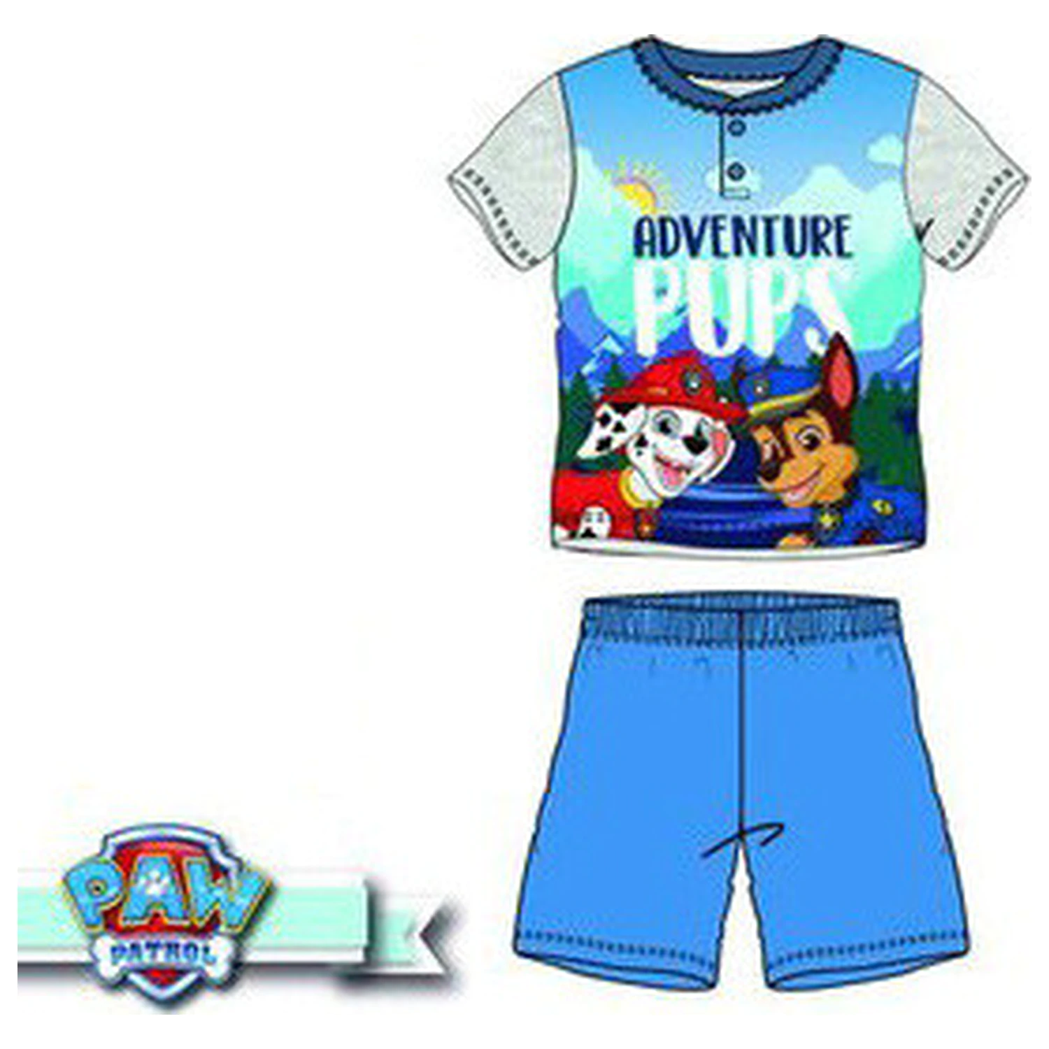 Paw Patrol Adventure Pups Scurtă Pijama Copii poza produsului