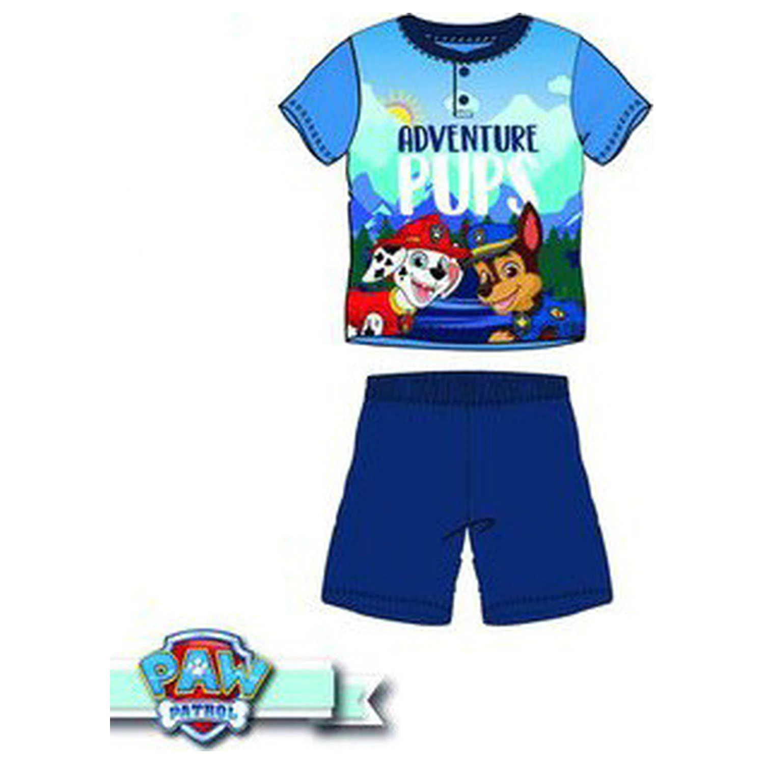 Paw Patrol Adventure Kids Short Pijamale poza produsului