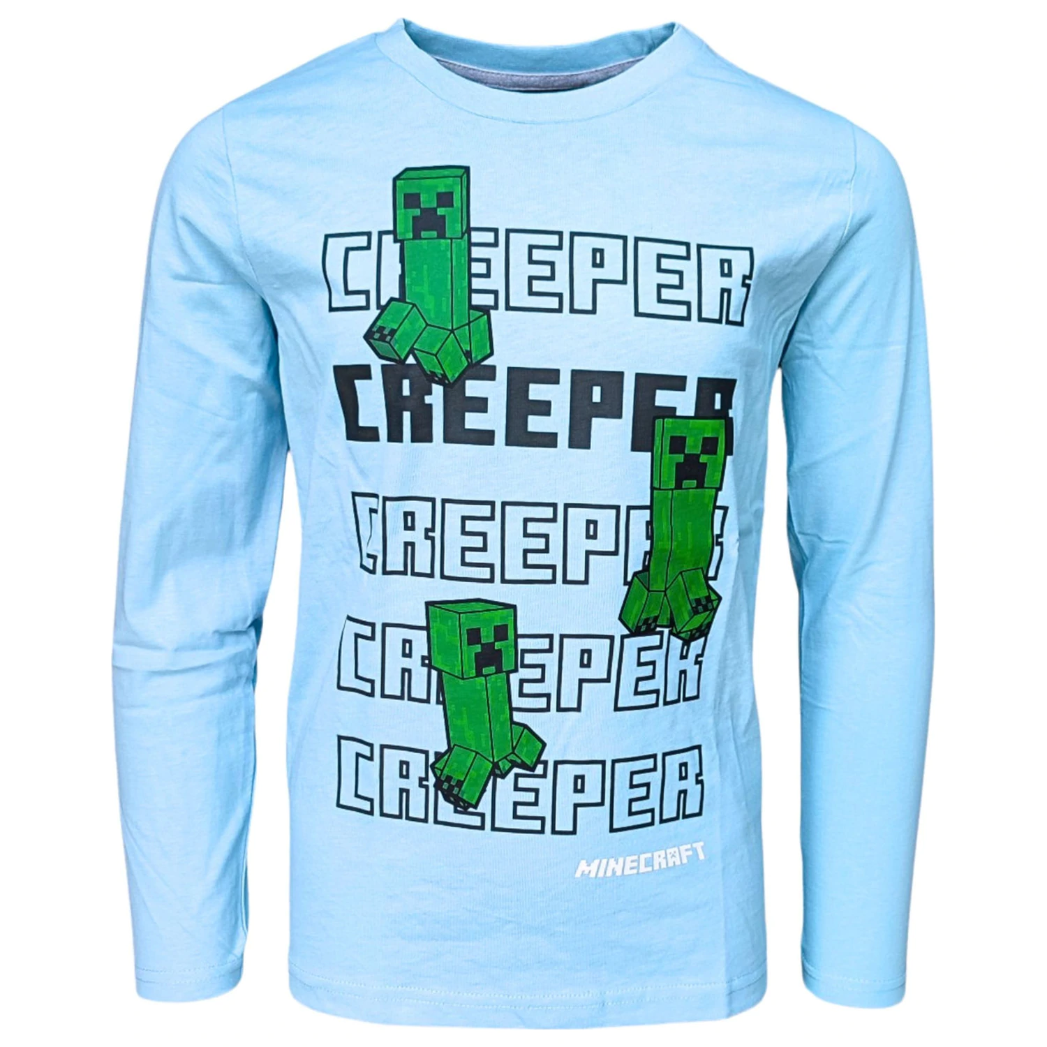 Minecraft Creeper Kids Long Sleeve T-Shirt Top - Tricou cu maneca lunga pentru copii poza produsului