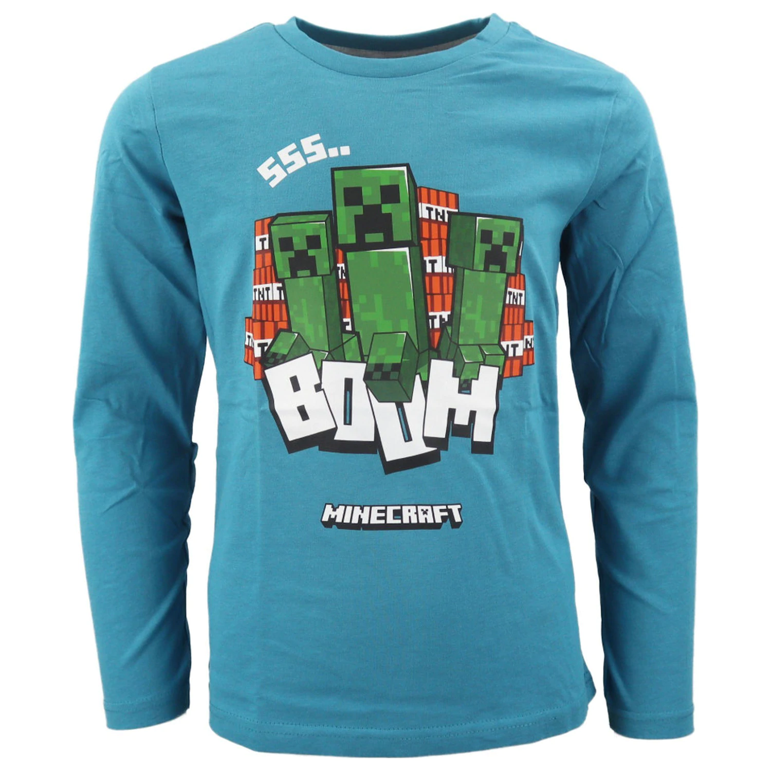 Minecraft Creeper Sss kids tricou cu mânecă lungă, top poza produsului