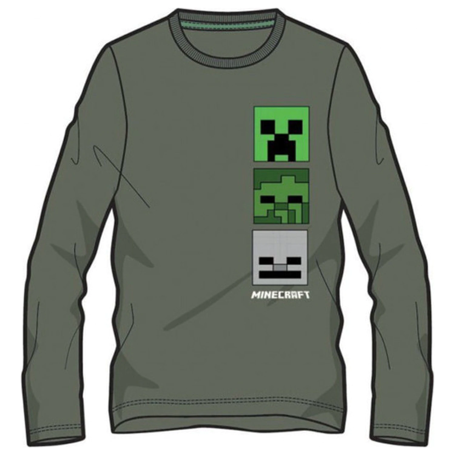 Minecraft Blocky Kids' Tricou cu mânecă lungă pentru copii, Bluză poza produsului