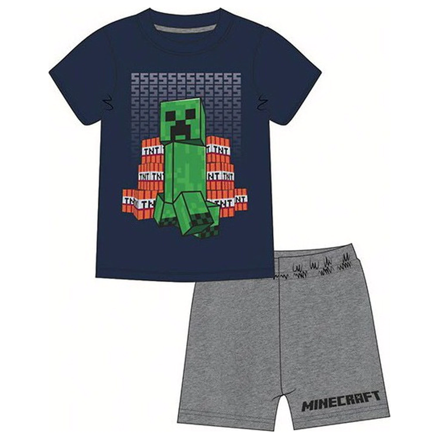 Minecraft TNT Blast Kids Short Pijamale scurte poza produsului