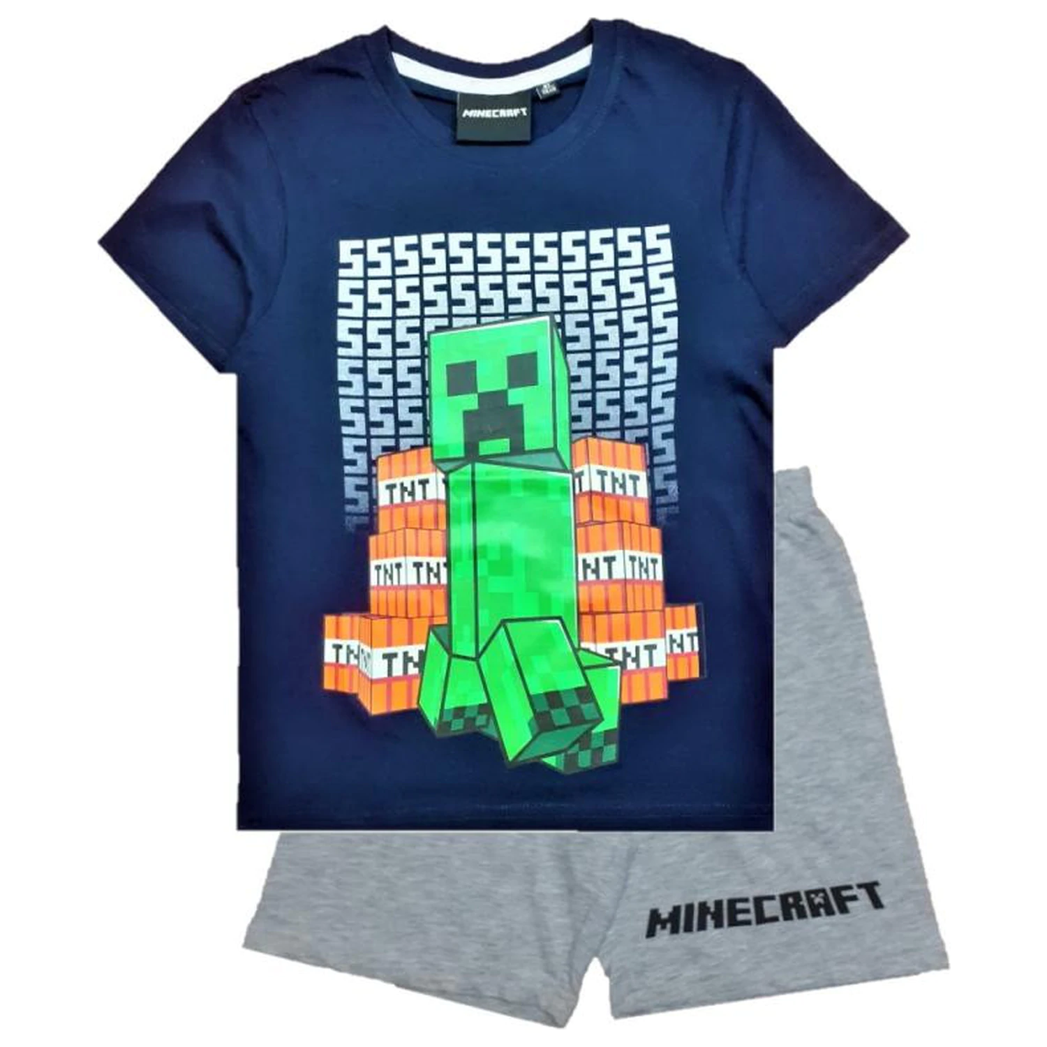 Minecraft TNT Blast Kids Short Pijamale scurte poza produsului