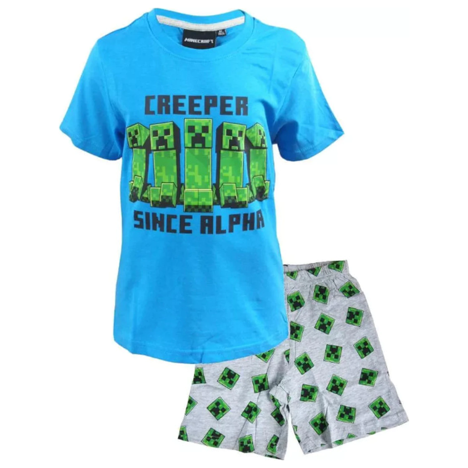 Minecraft Alpha pijamale scurte pentru copii poza produsului