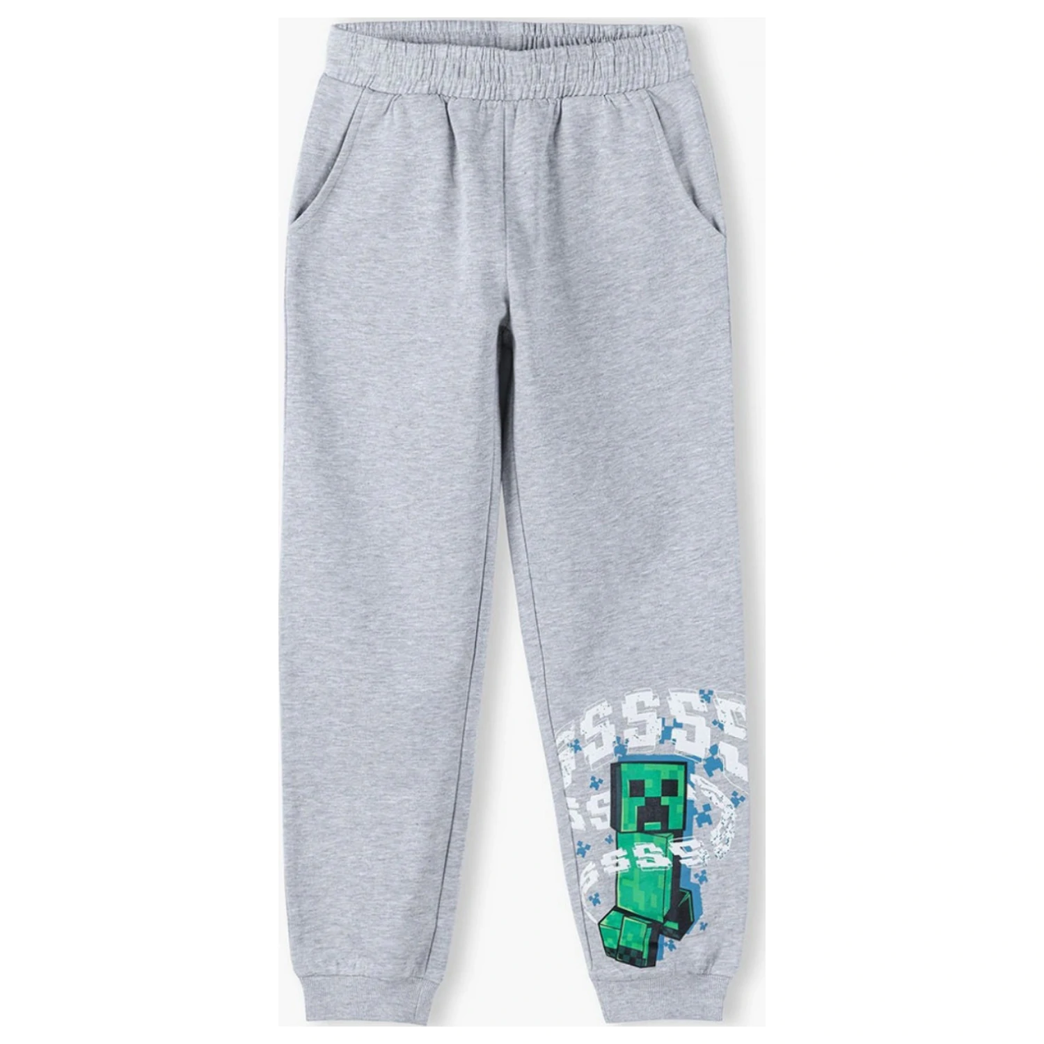 Minecraft Grey kids long trousers, pantaloni de jogging poza produsului