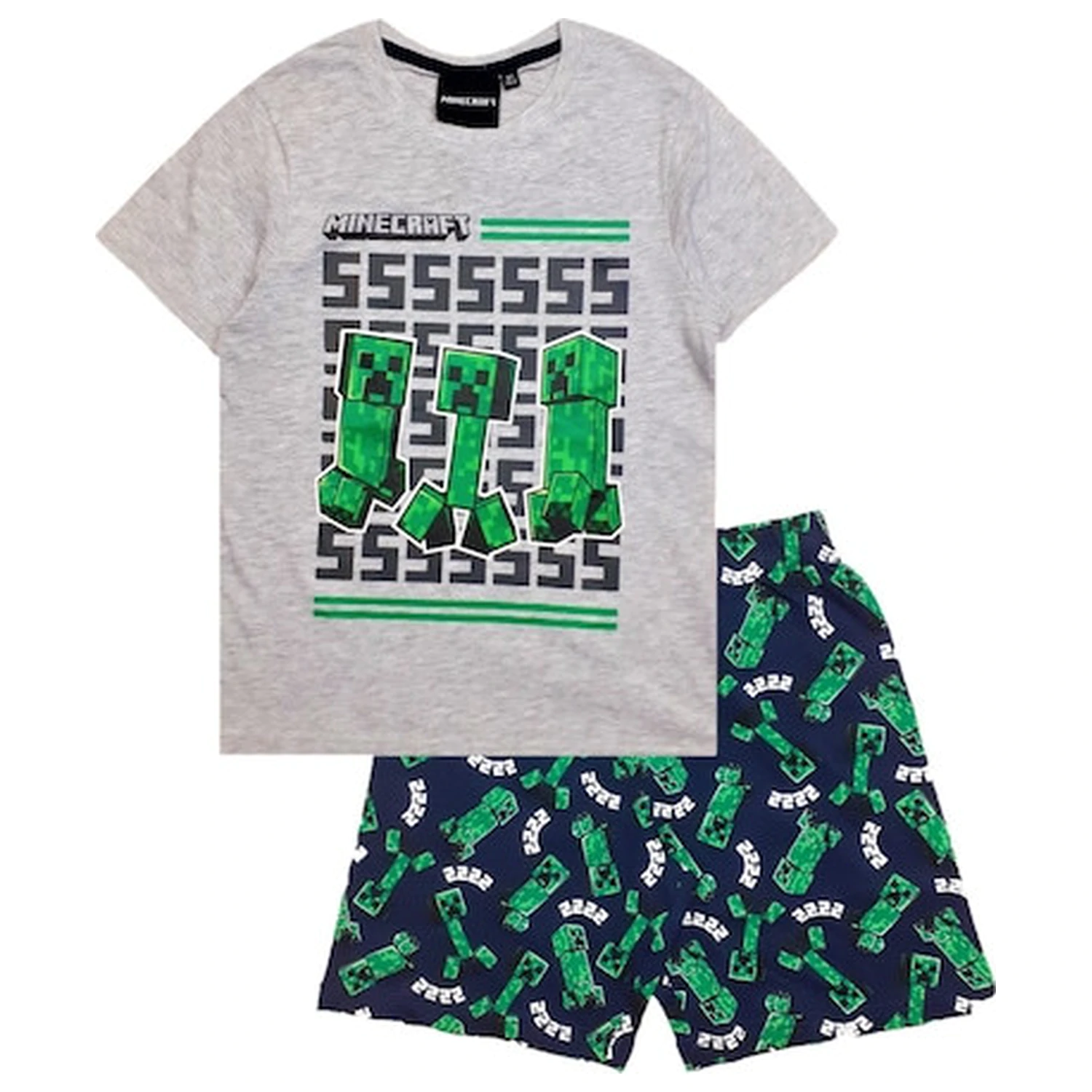 Minecraft Creeper Dreams Pijama scurta pentru copii poza produsului