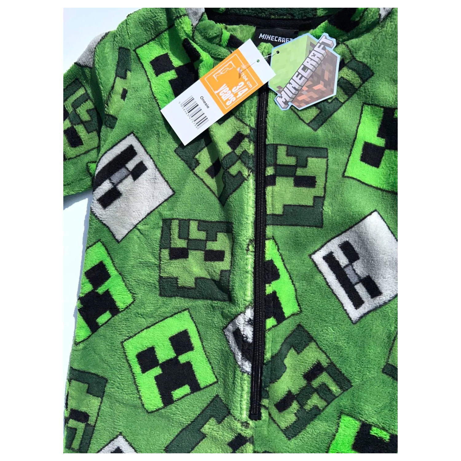 Minecraft Emerald Pijama lunga pentru copii, completa poza produsului