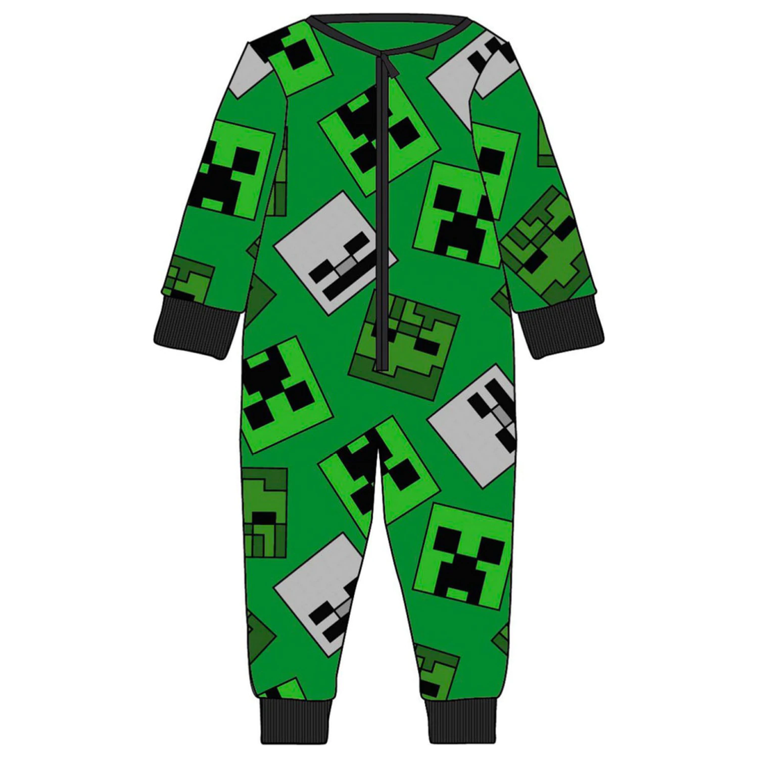 Minecraft Emerald Pijama lunga pentru copii, completa poza produsului