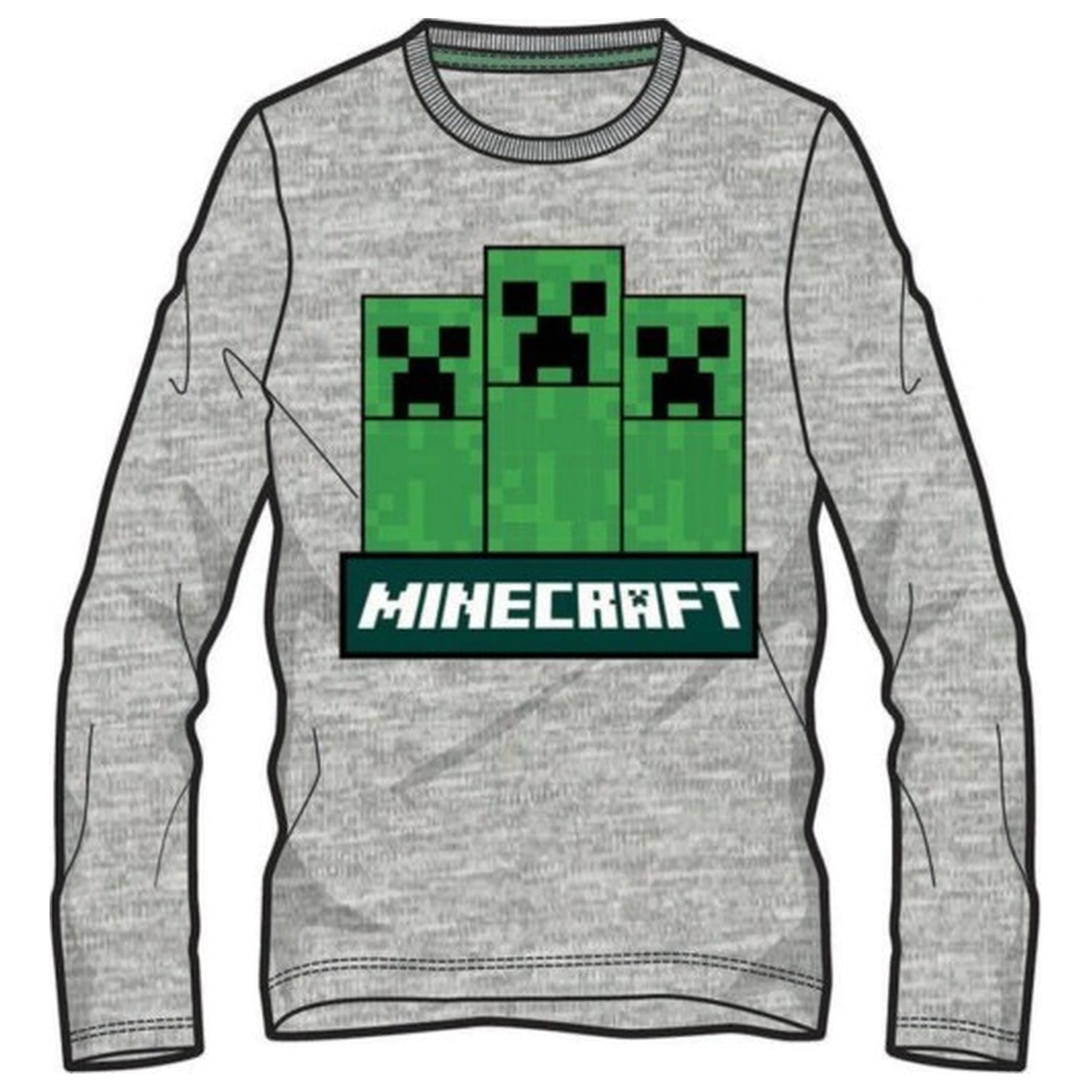 Minecraft Trio tricou pentru copii cu mânecă lungă, vârstă superioară poza produsului