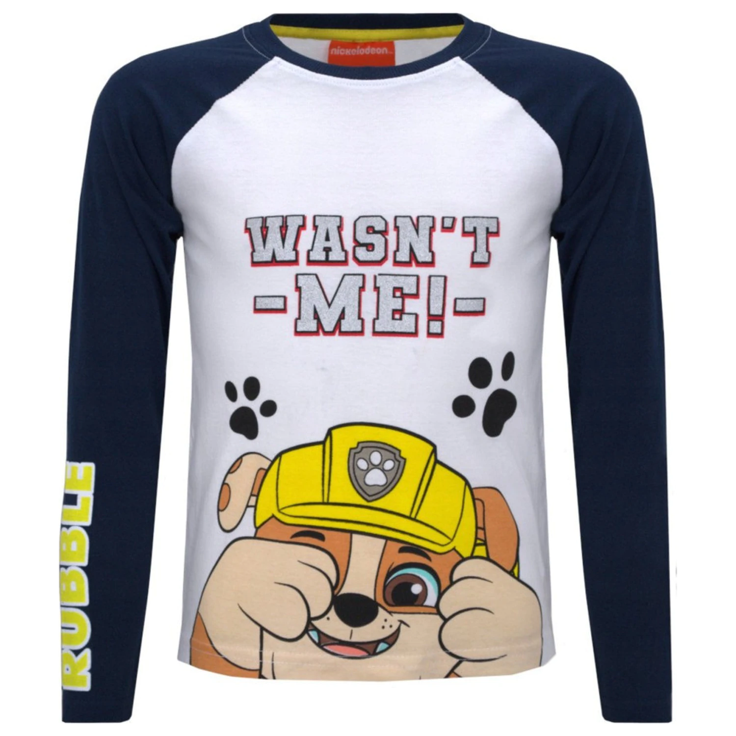 PAW Patrol Black Kids Long Sleeve T-Shirt, Top cu maneca lunga pentru copii, negru poza produsului