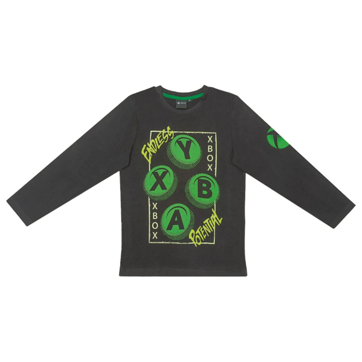 Tricou cu mânecă lungă Xbox Endless Black Kids, Bluză, Top poza produsului