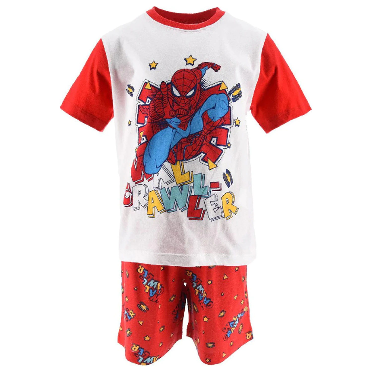 Spider-Man Wall Crawler Rosu Copii Pijama scurta poza produsului