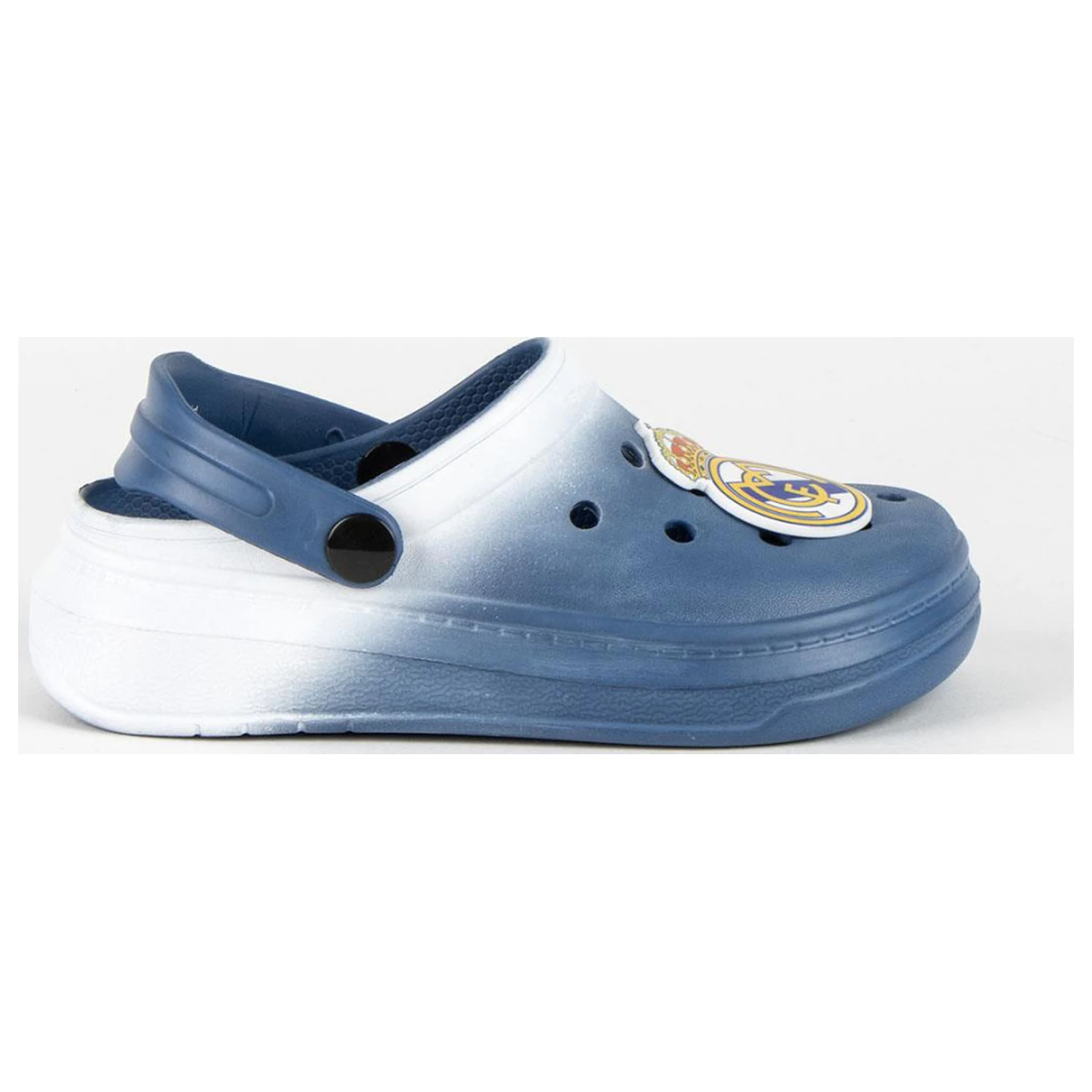 Real Madrid Coat of Arms Blue kids slippers, saboti poza produsului