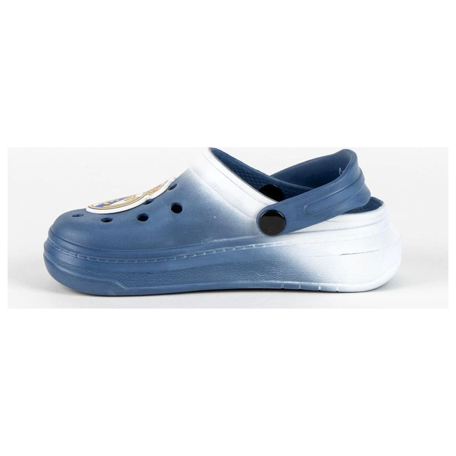 Real Madrid Coat of Arms Blue kids slippers, saboti poza produsului