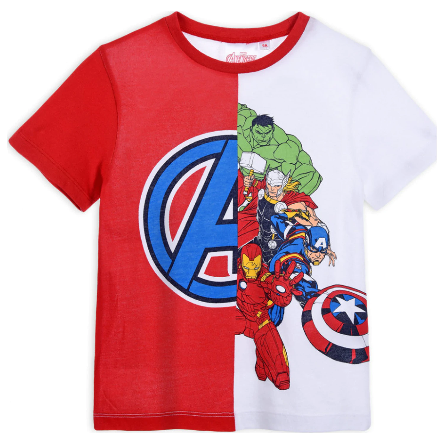 Avengers Team Red Kids T-Shirt cu maneca scurta, Top poza produsului