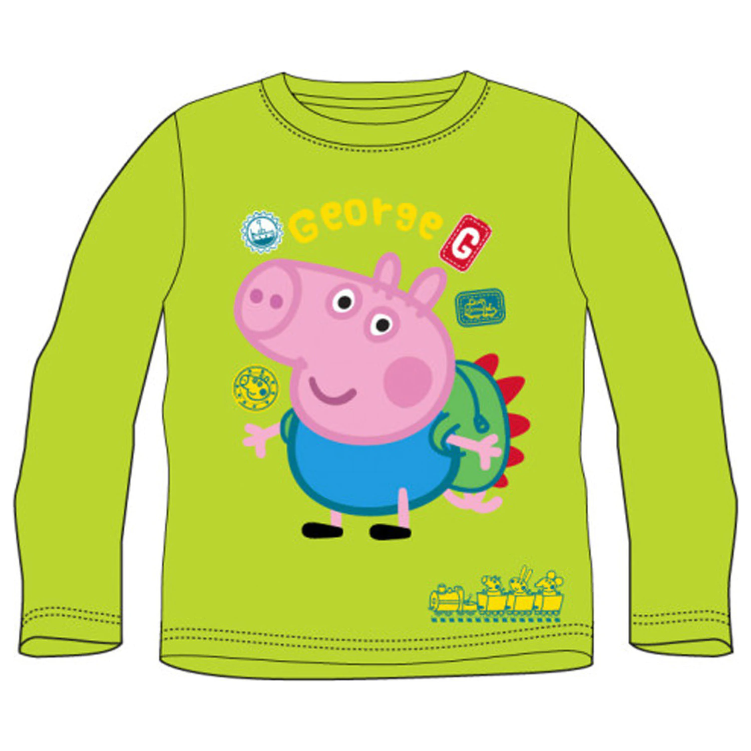 Peppa Pig George Travel Kids tricou cu mânecă lungă top poza produsului