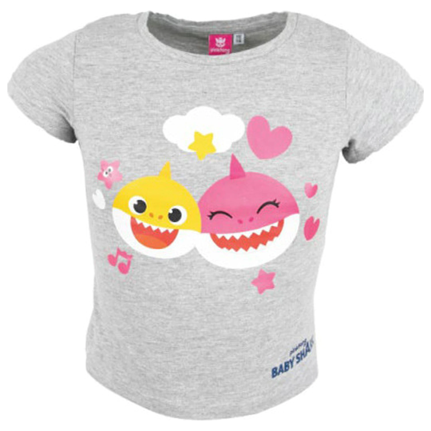 Baby Shark Fun Grey Kids Tricou cu mânecă scurtă, Top poza produsului